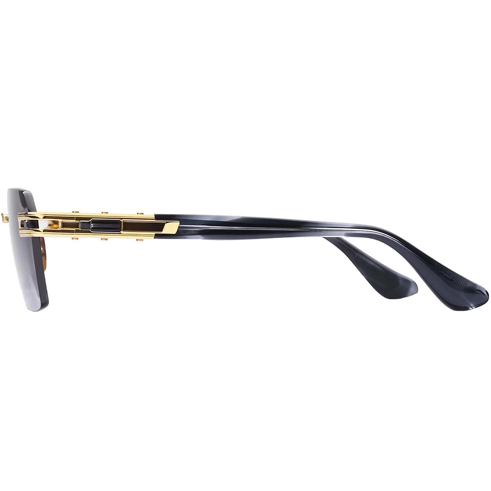 Dita META-EVO ONE DT DTS147 A-01 Yellow Gold/Ink Swirl Metal Sunglasses Grey