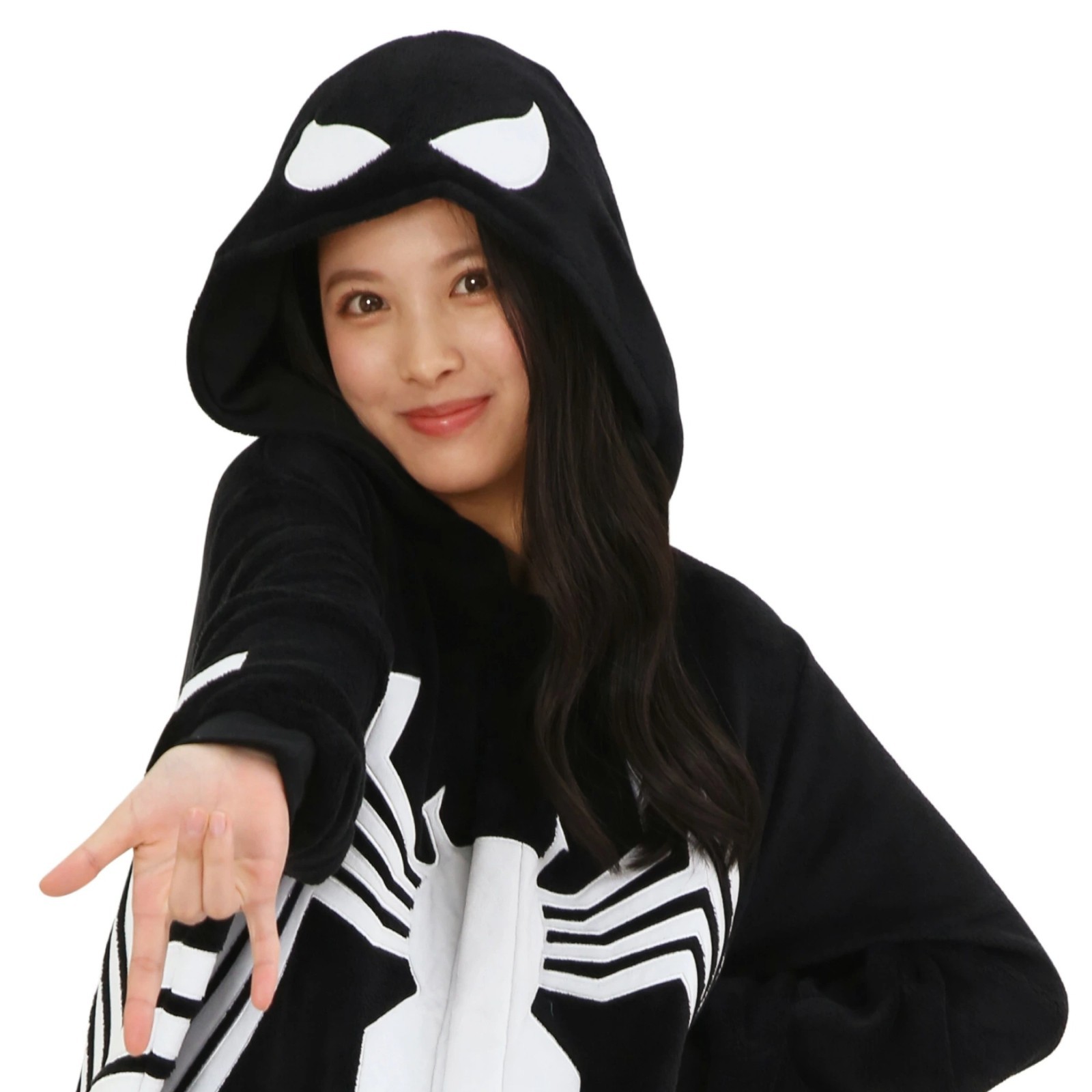 SAZAC Black Spider-Man Cosplay Kigurumi Pajamas One Size Costume DNY-084