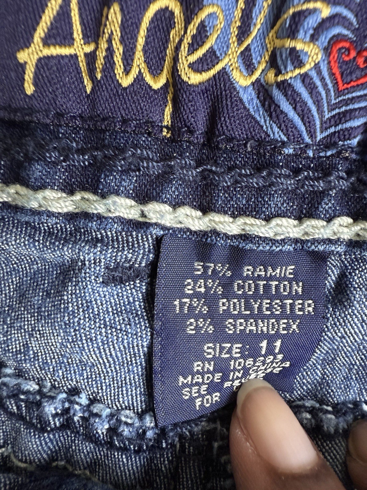 Angels Y2K 2000s Low Rise Bootcut Jeans Size 11
