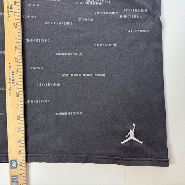Jordan Jumpman Pull to Eject All-Over Print T-Shirt Size 3XL Charcoal Gray