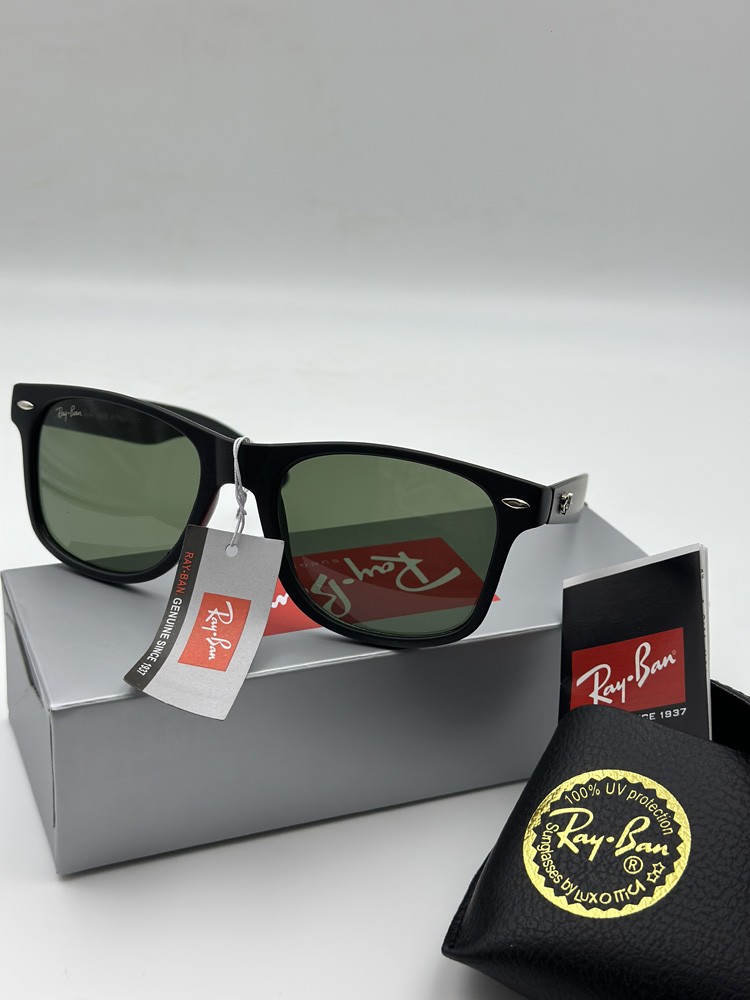 Ray-Ban Inspired Sunglasses Polarized UV400 Black Frame Green Lens Classic