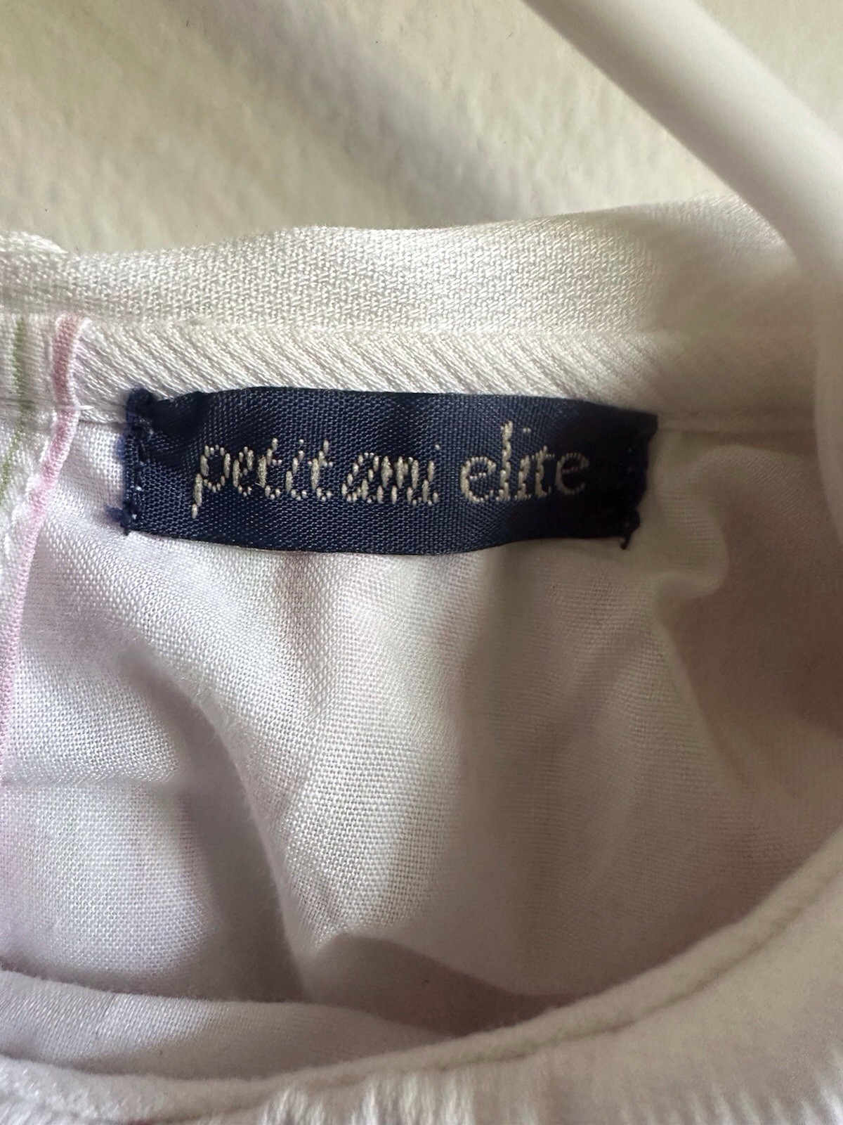 Petit Ami Elite 2-4t Light Pink, Yellow, Green Pin Stripe Smocked Dress