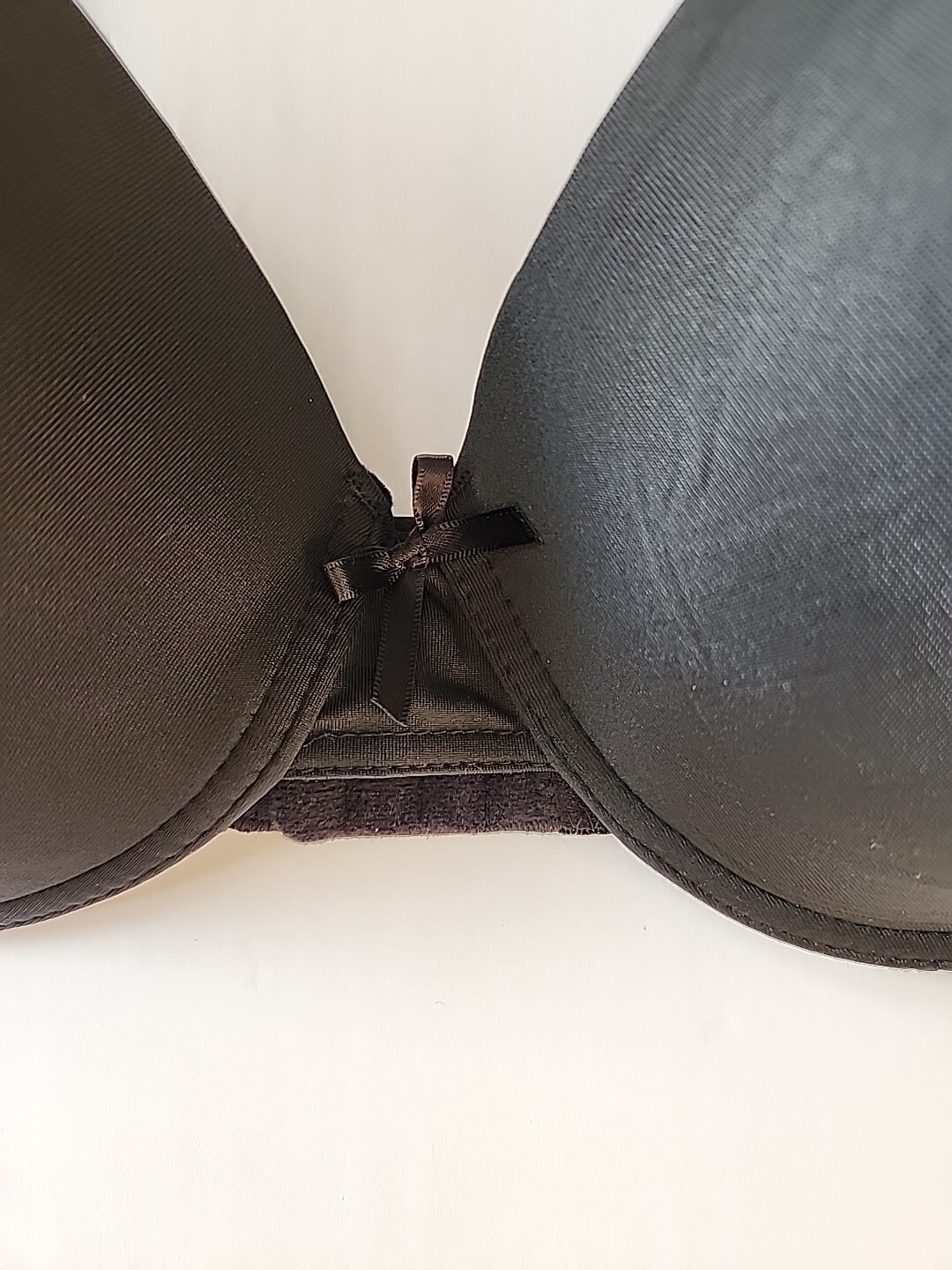 Just Be Womens Black Underwire Bra Padded 38D Normal Strap