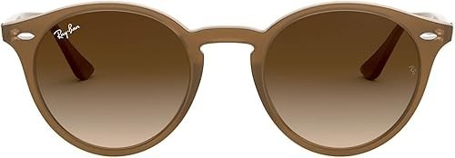 Ray-Ban RB2180 616613 49 Round Light Brown Brown Gradient Sunglasses NEW w/ Tags