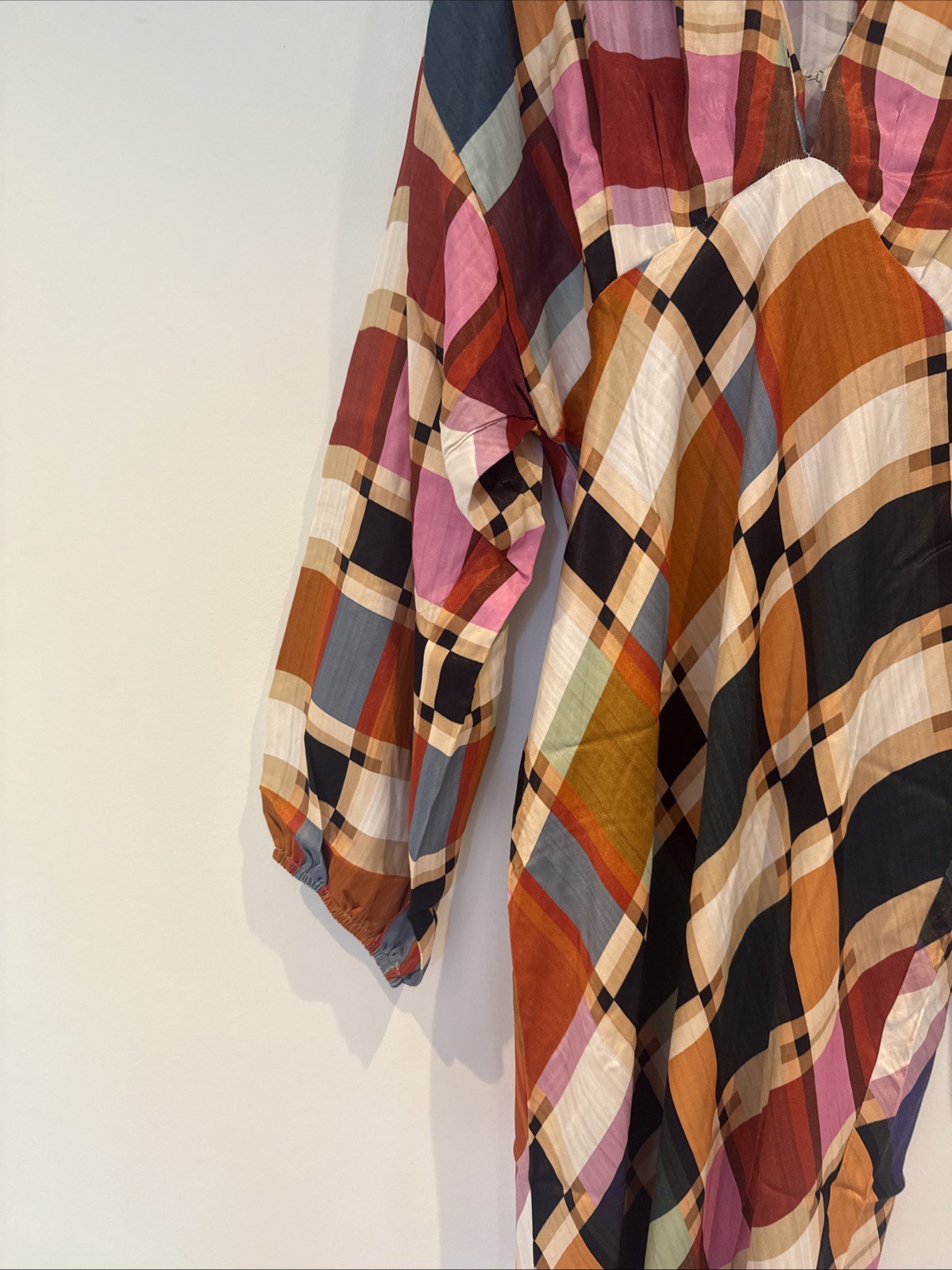 Never Fully Dressed Maxi Dress Size 8 Checked Pattern