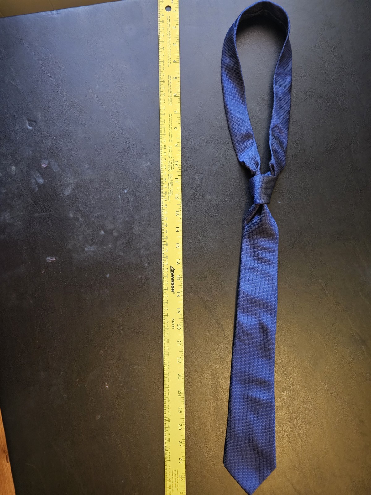 Weishang Men’s Blue Silk Tie, C1