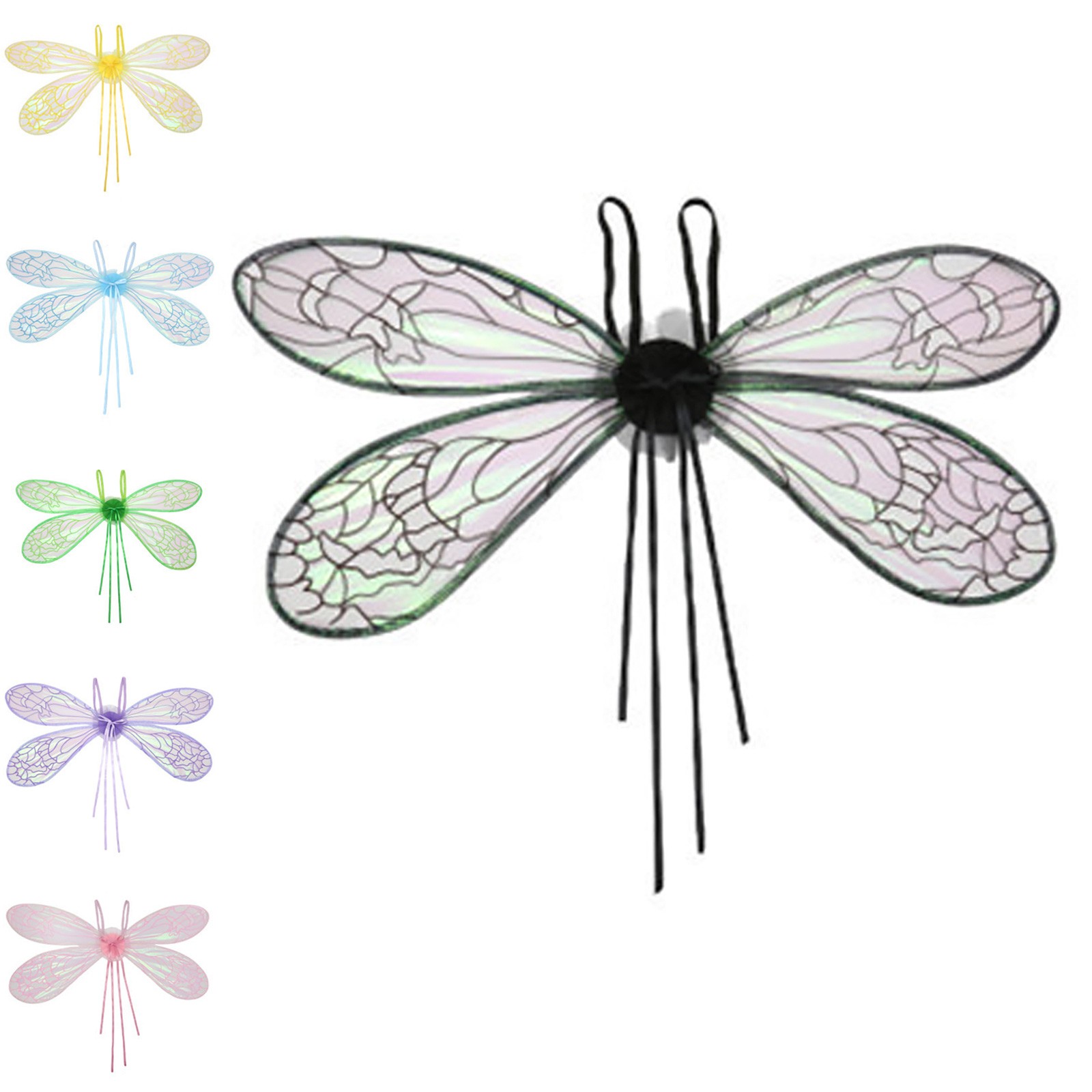 1Pcs Fairy Dragonfly Wings LED Light Wings Halloween Masquerade Party Dress-Up