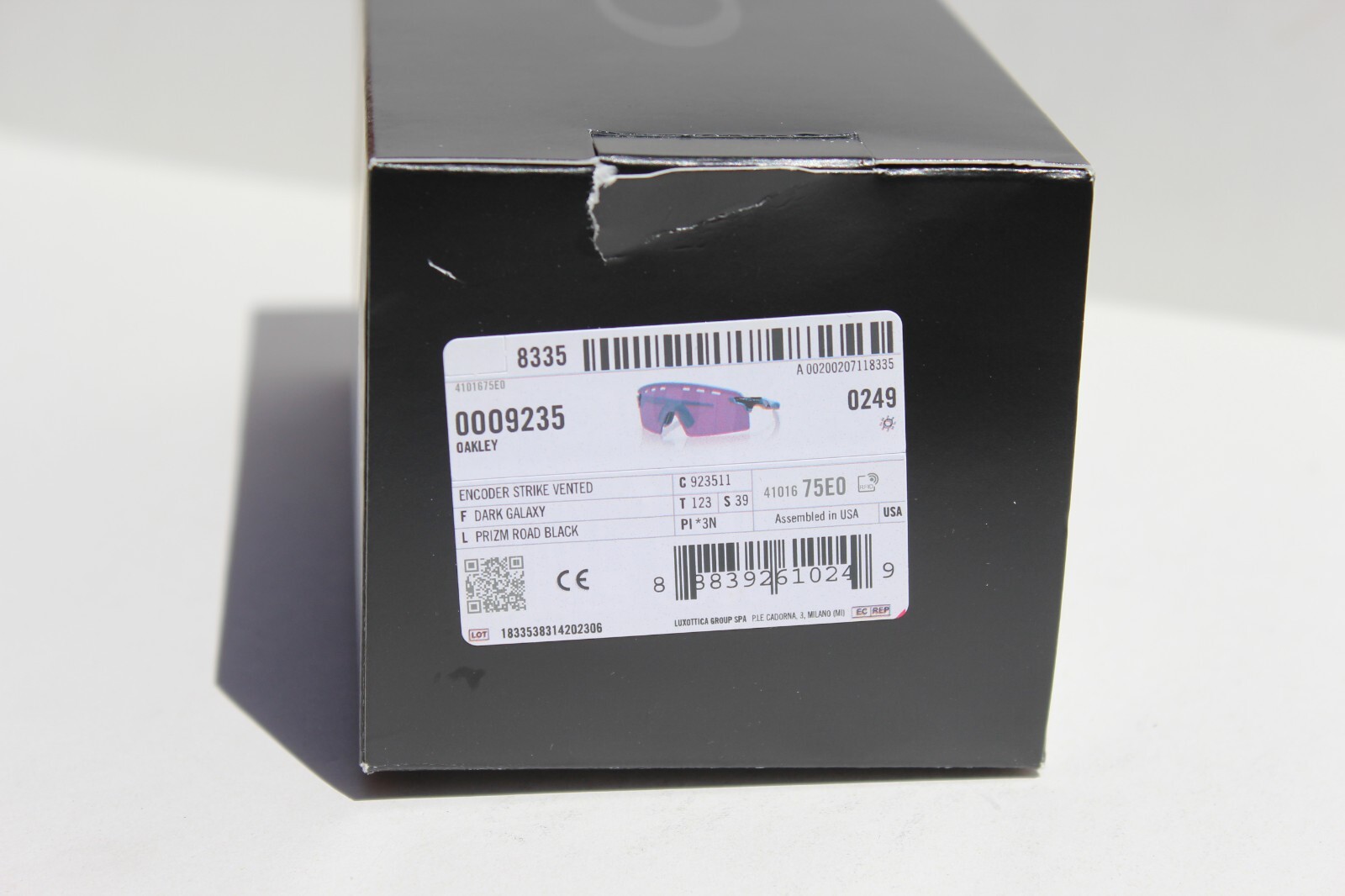 OAKLEY Encoder Strike Vented Sunglasses Galaxy/Prizm Road Black NEW OO9235-11