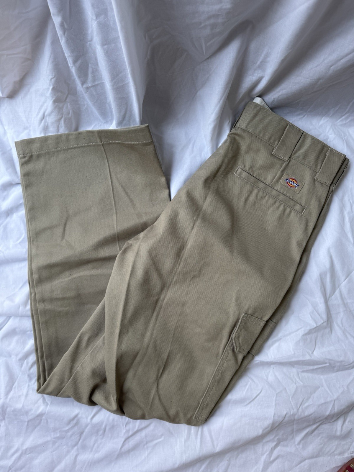 Mens 32×32 DICKIES Relaxed Fit Straight Leg Work Pants WP592DN Khaki