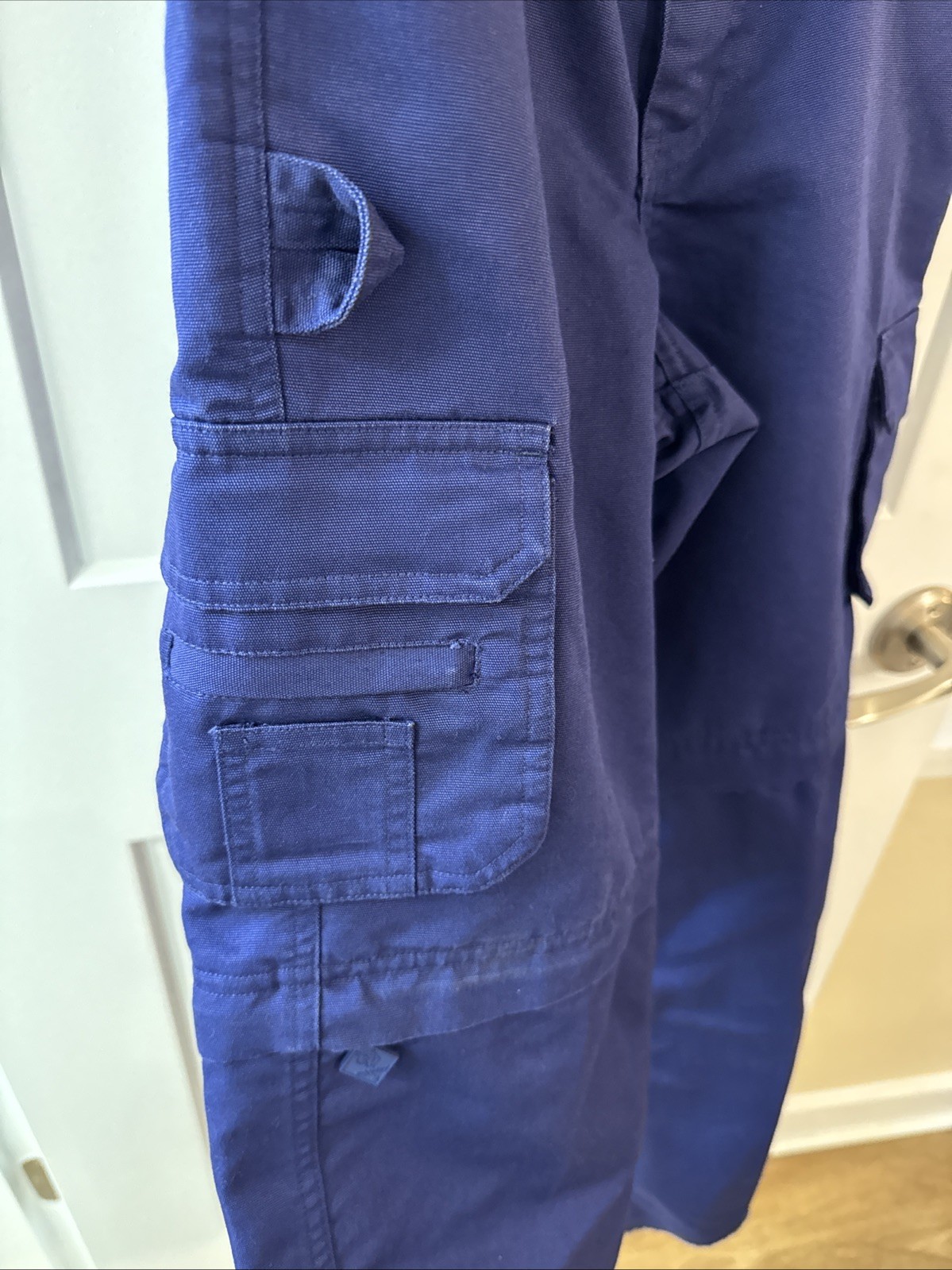 BSA Cub Scouts Switchback Uniform Pants Blue Unhemmed Youth Size 12 Cotton Blend