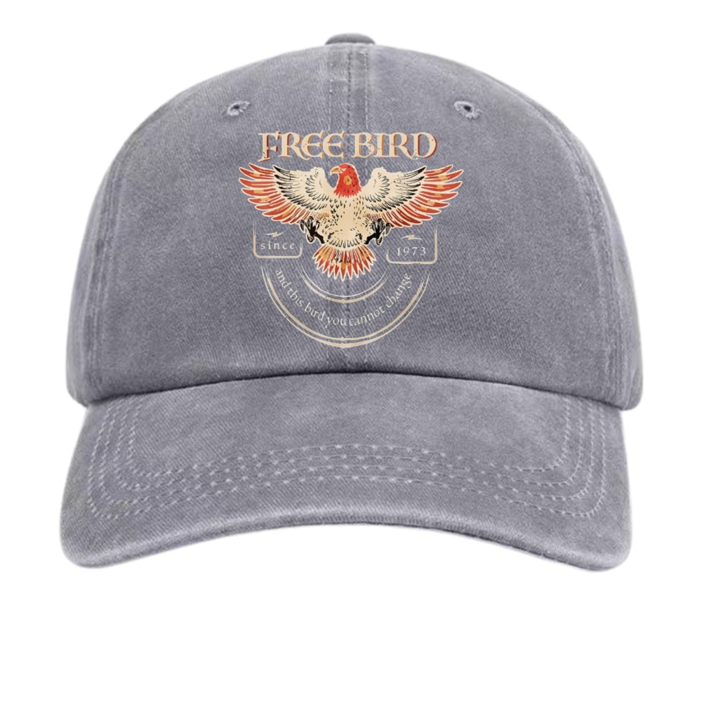 Retro “Free Bird” Eagle & Lyrics Baseball Cap