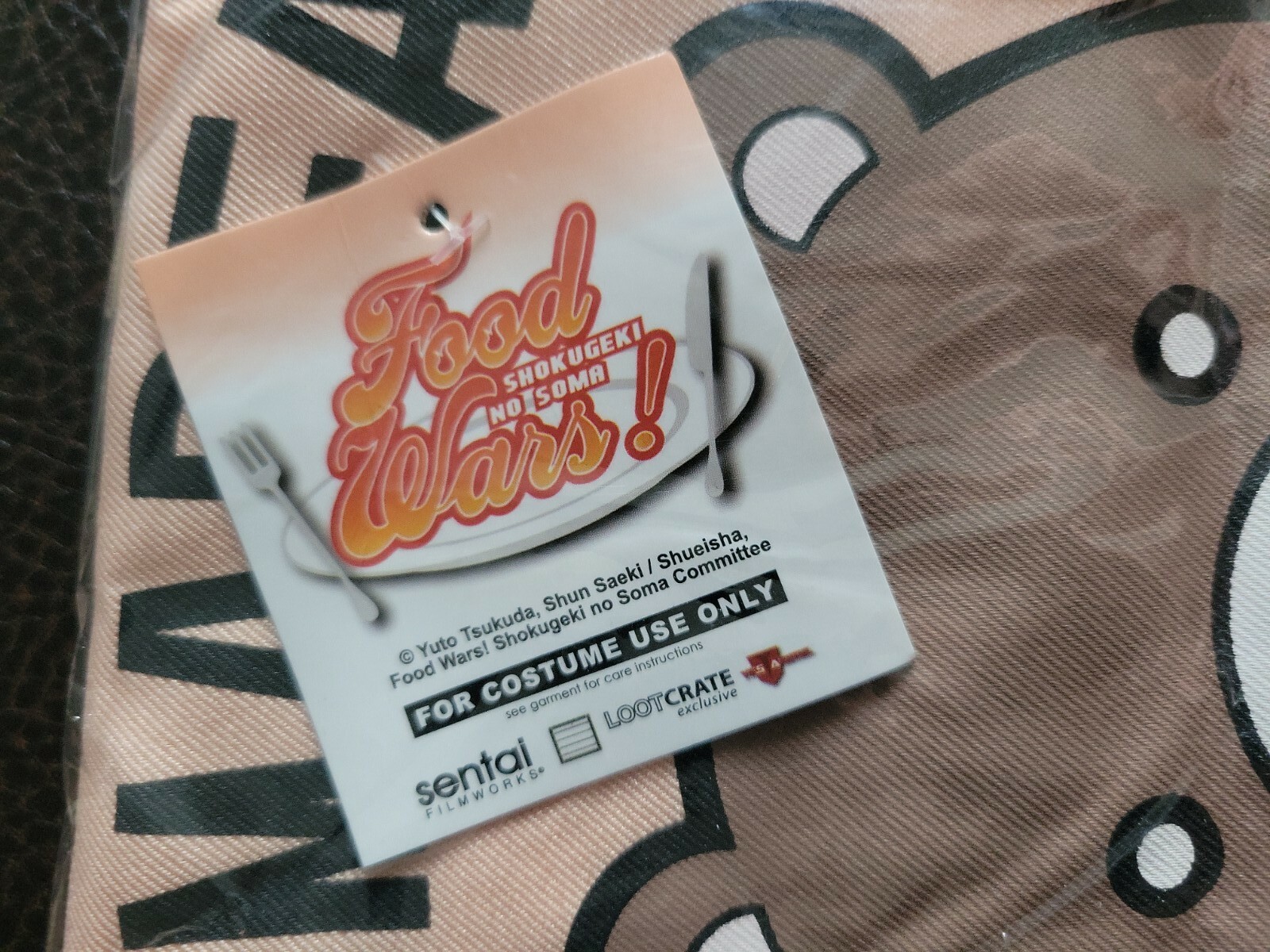 Loot Crate Exclusive – Food Wars KUMABEAR PUTIT-HOUSE Apron – Brand New
