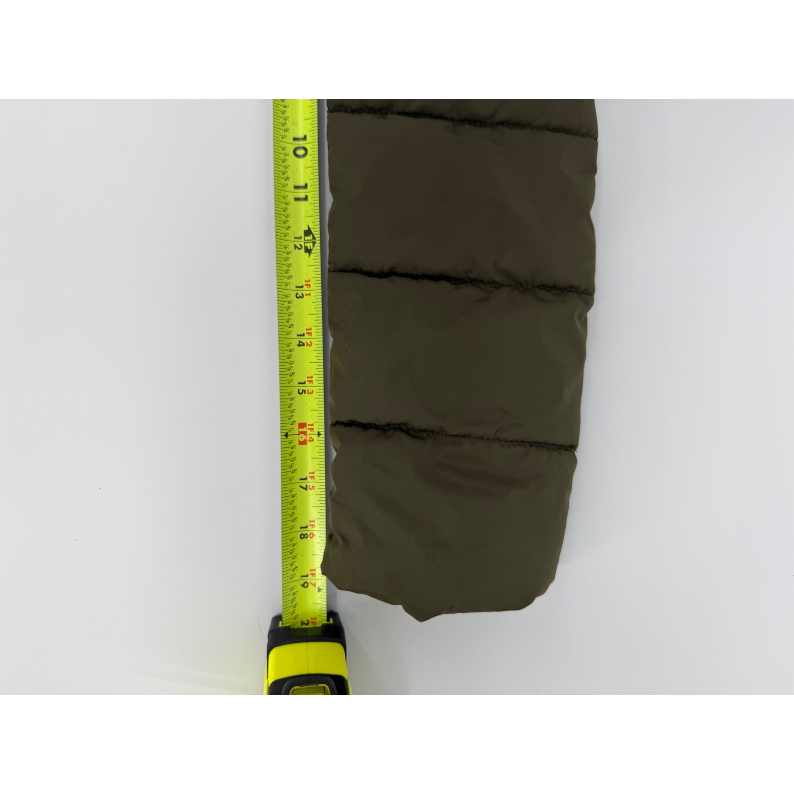 Aeropostale Olive Green Toggle Puffer Jacket Hooded Duffle Coat 8623AF13