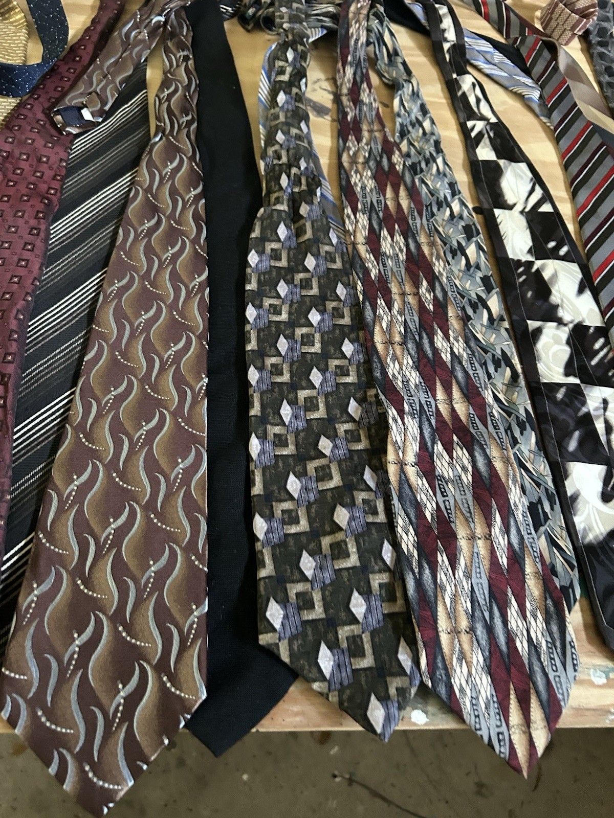 Men’s Assorted Pointed Neckties Tie Lot, Multicolor, Mixed Patterns there is 27