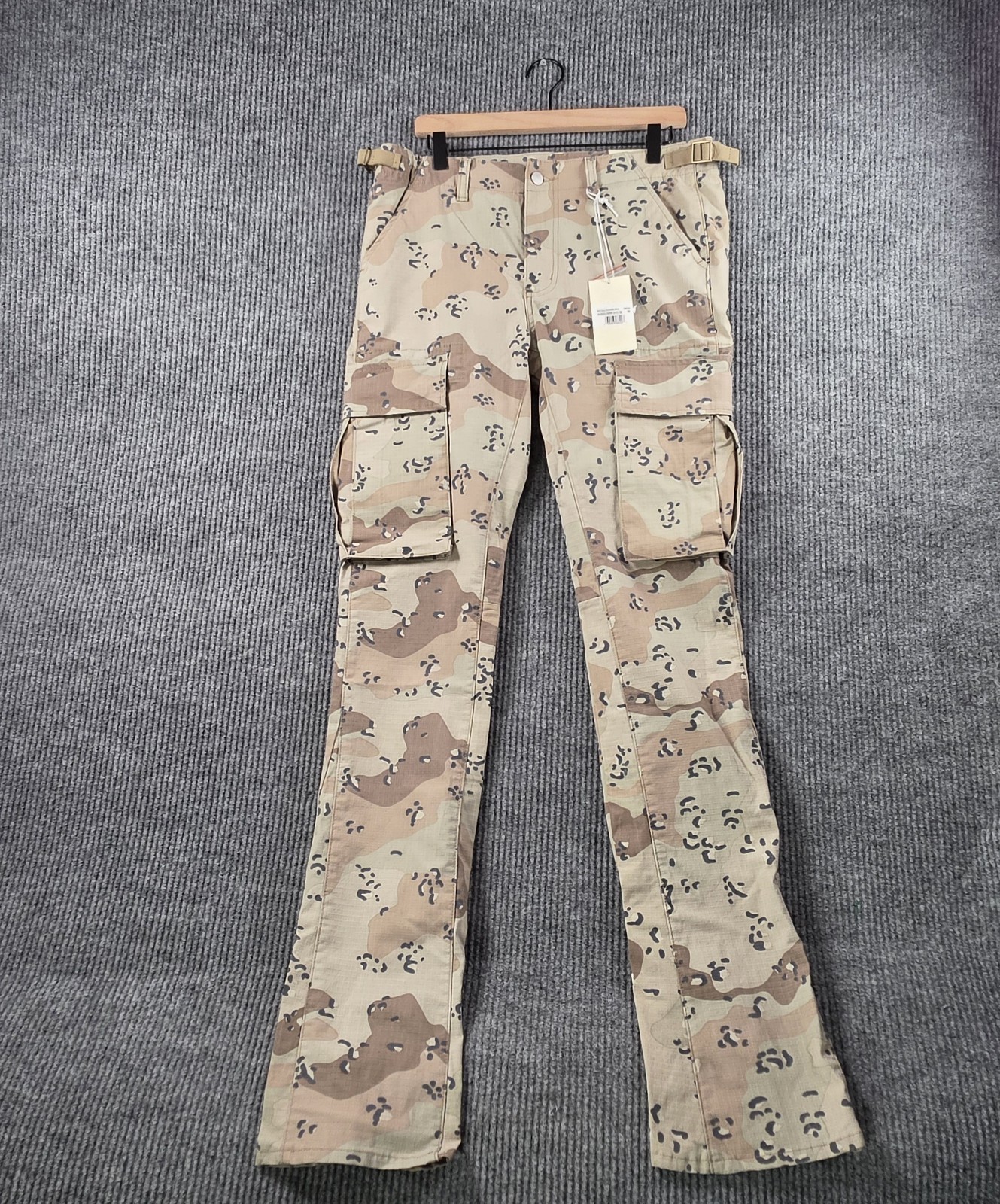 New Mnml X515 Cargo Convertible Denim Pants Desert Camo Sz 32 Streetwear Utility