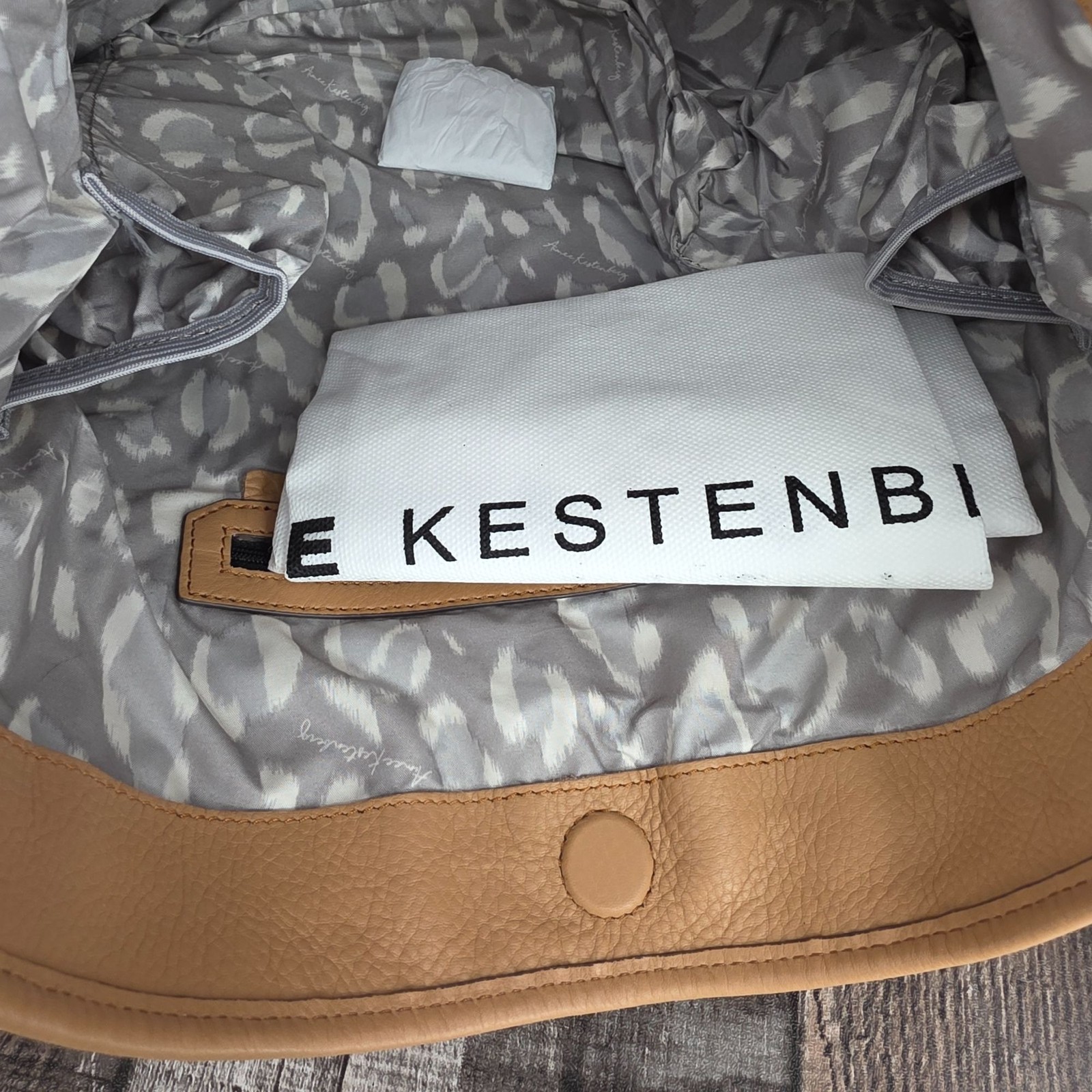 Aimee Kestenberg Zip Me Up Convertible Hobo Bag Brown Vachetta Leather Boho New