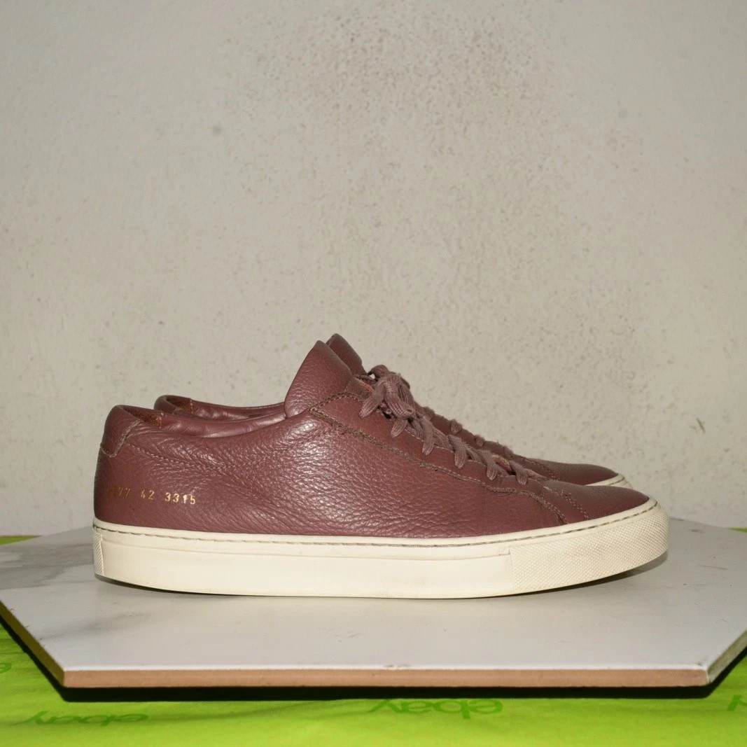 Common Projects Achilles Low Italy Leather Mauve Sneakers Men 42