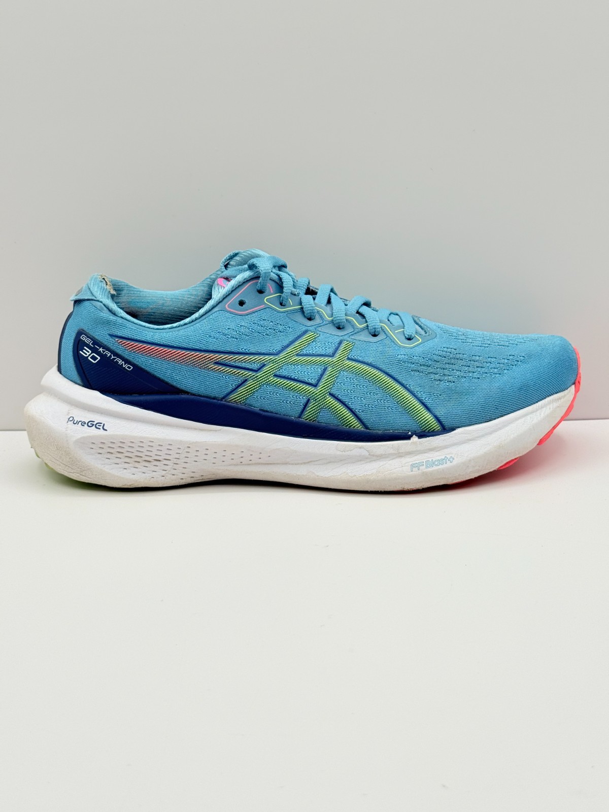 Size 10.5 ASICS Gel Kayano 30 Womens Blue Running Shoes Sneaker 1012B357