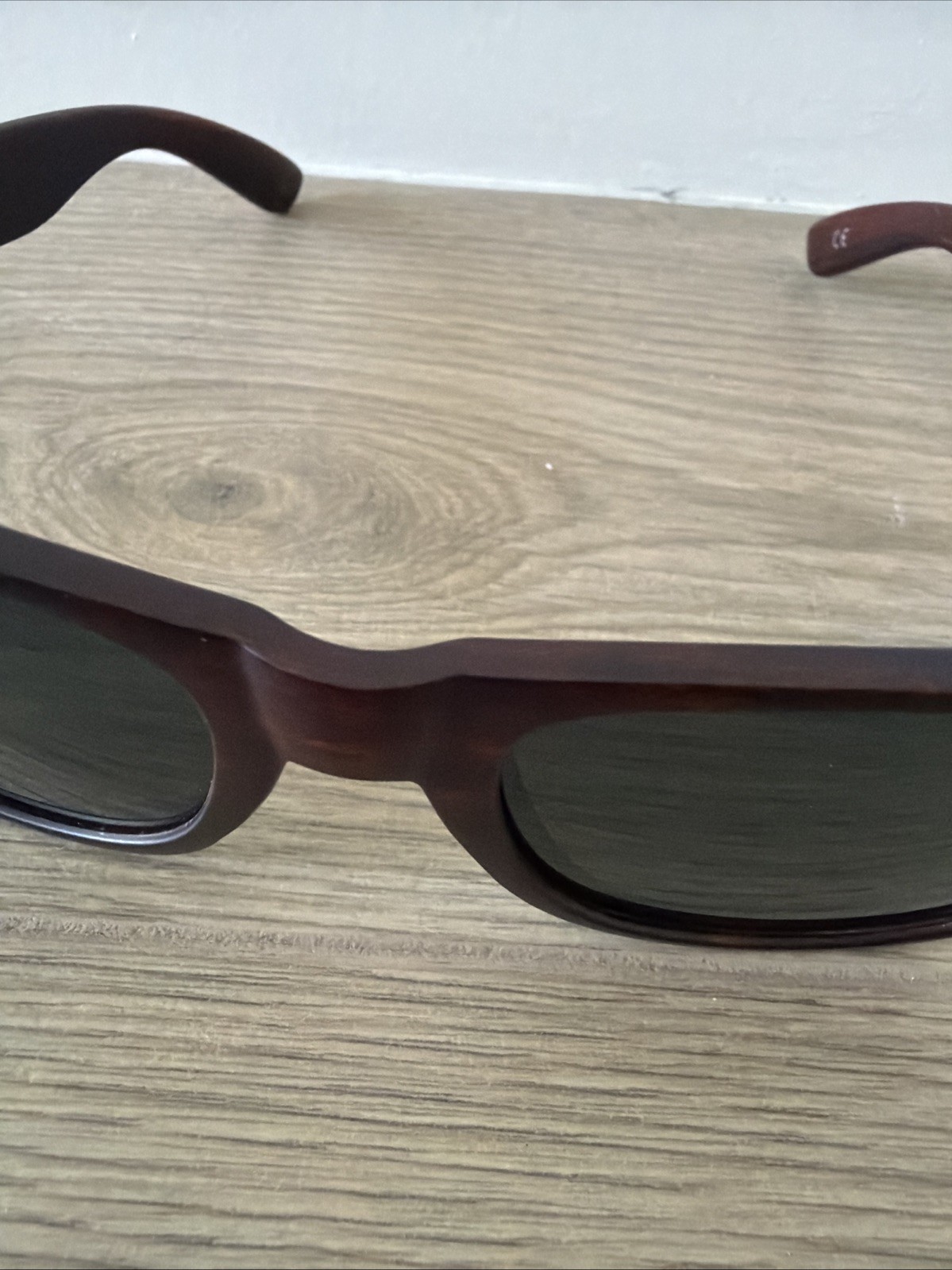 Shady Rays Classic Polarized Sunglasses CL-10 Wood Grain Timber Black Lenses