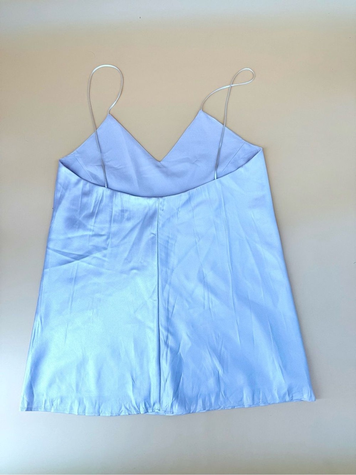 TIGRESSE Blush Pink Satin Silk Tank Top