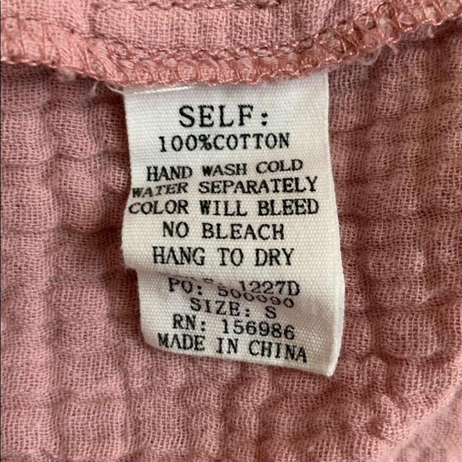 In February Pink Button-Front Gauze Tunic Dress