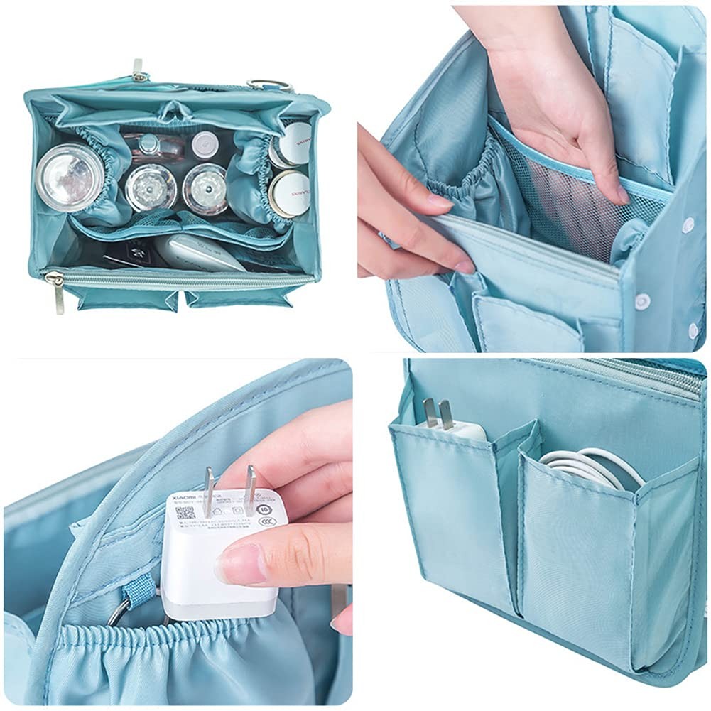 HOYOFO Mini Backpack Organizer 7.7×4.3×10.6 Inch (Pack of 1), Light Blue