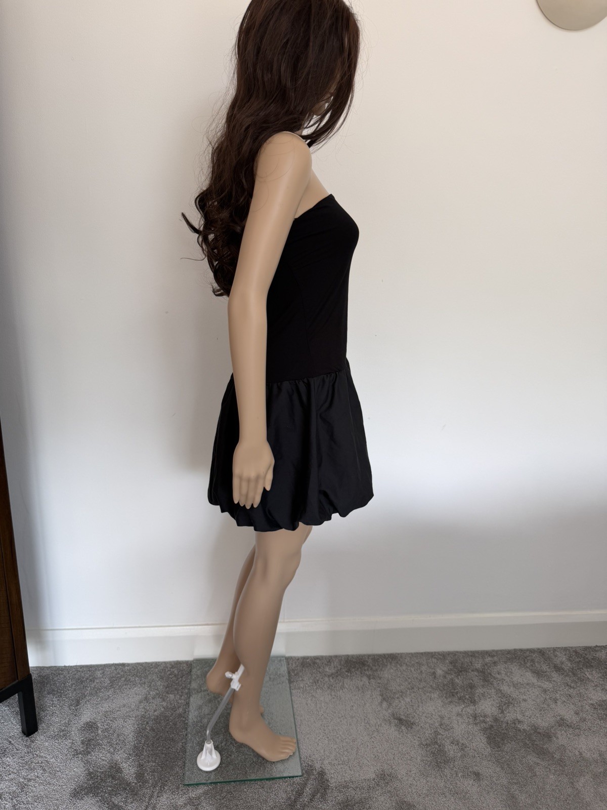 Urban Outfitters Kimchi Blue Bandeau Bubble Mini Dress – Black Size XL RRP: £29