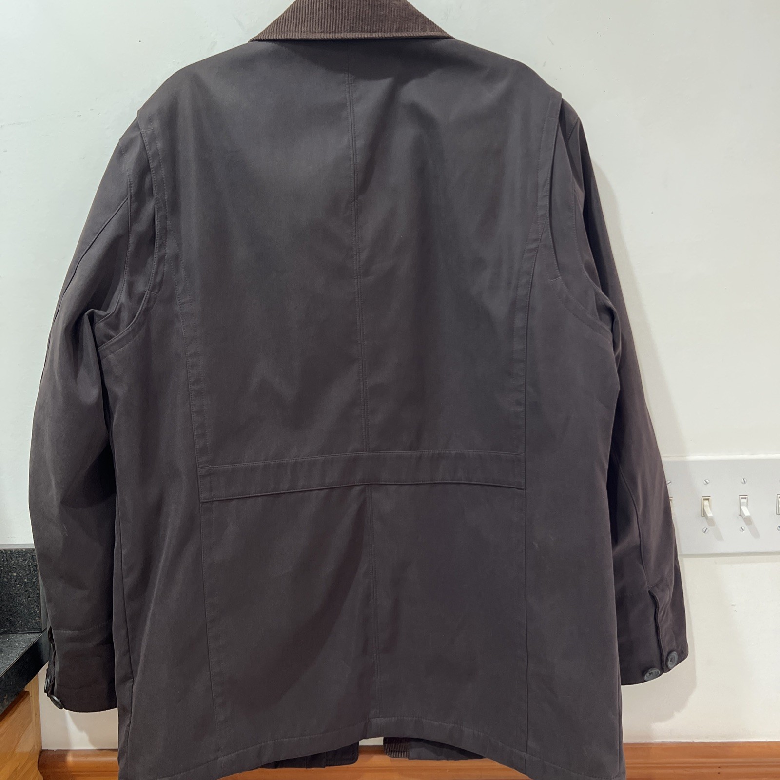 London Fog Jacket Men’s Size Medium Brown Zipper Button Closure