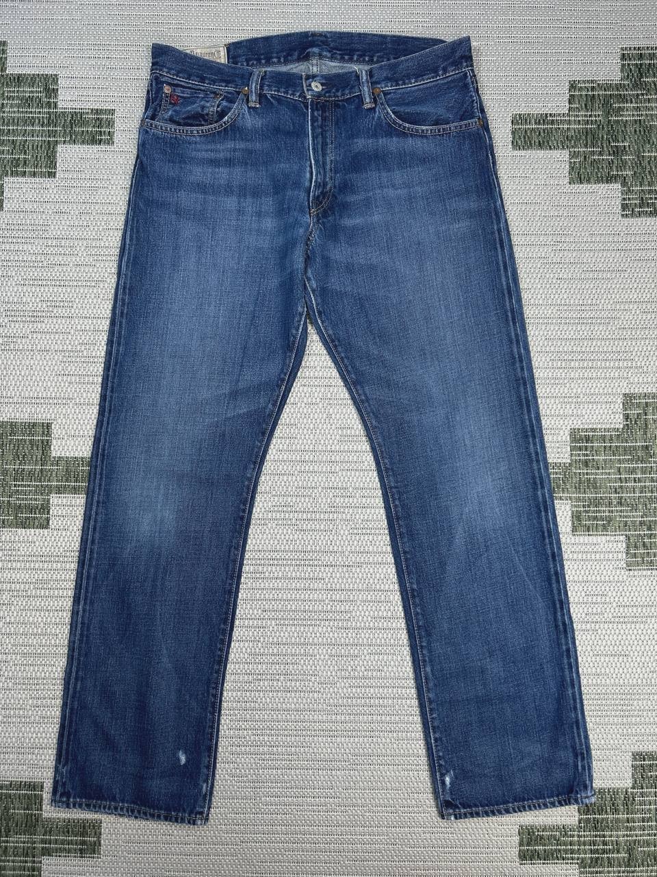 Polo Ralph Lauren Jeans Mens 34 Blue Denim Cotton Mid Rise Straight Leg 35×32