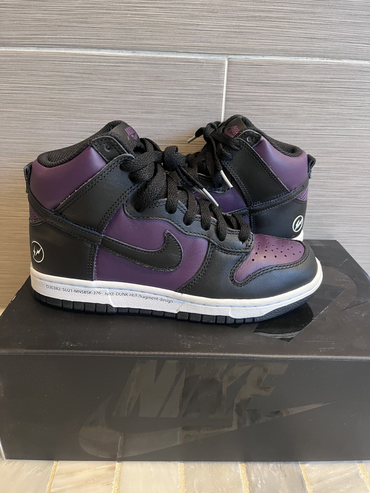 Size 4.5 – Fragment Design x Nike Dunk High Beijing