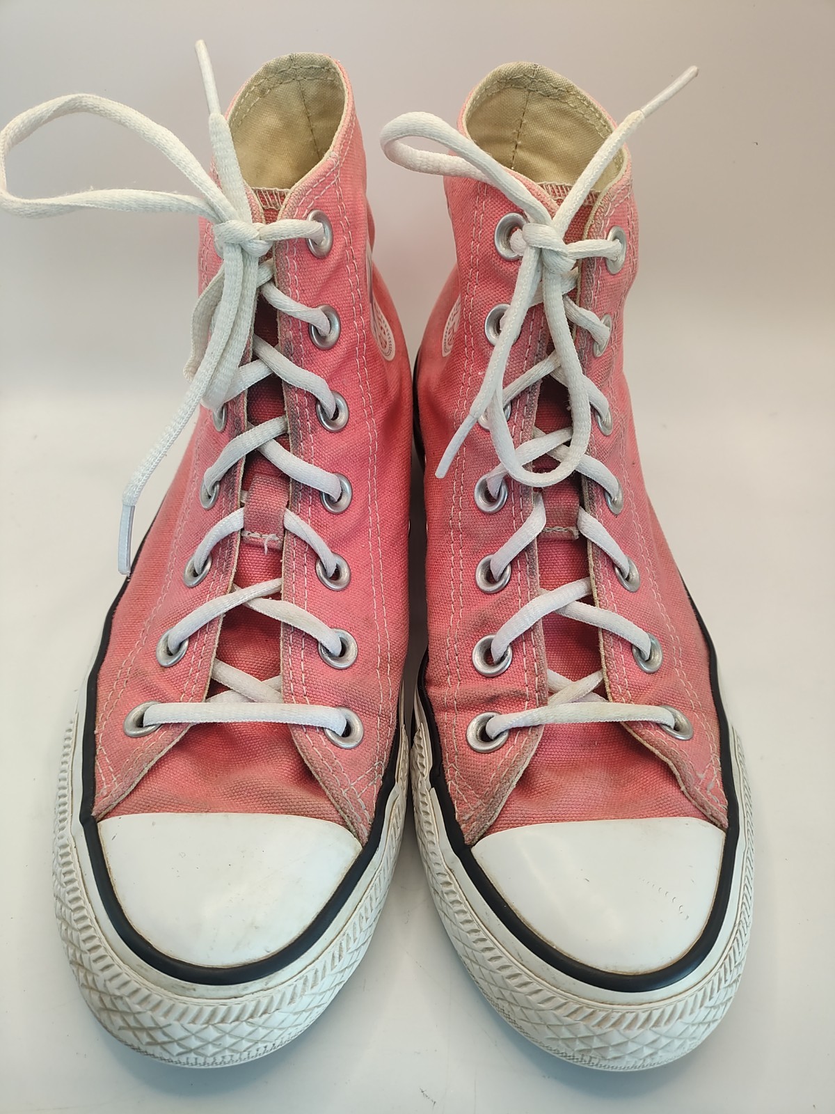Converse Chuck Taylor All Star High Top Pink Lace Up Canvas Shoes Men 5 Women 7