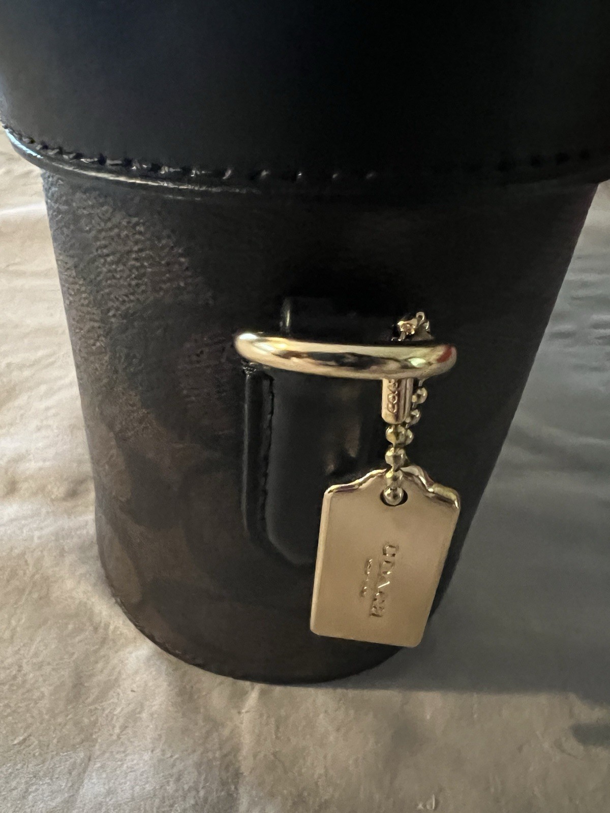 Coach Kay Turn Lock Crossbody Bag in Brown-Black from the Signature Collection