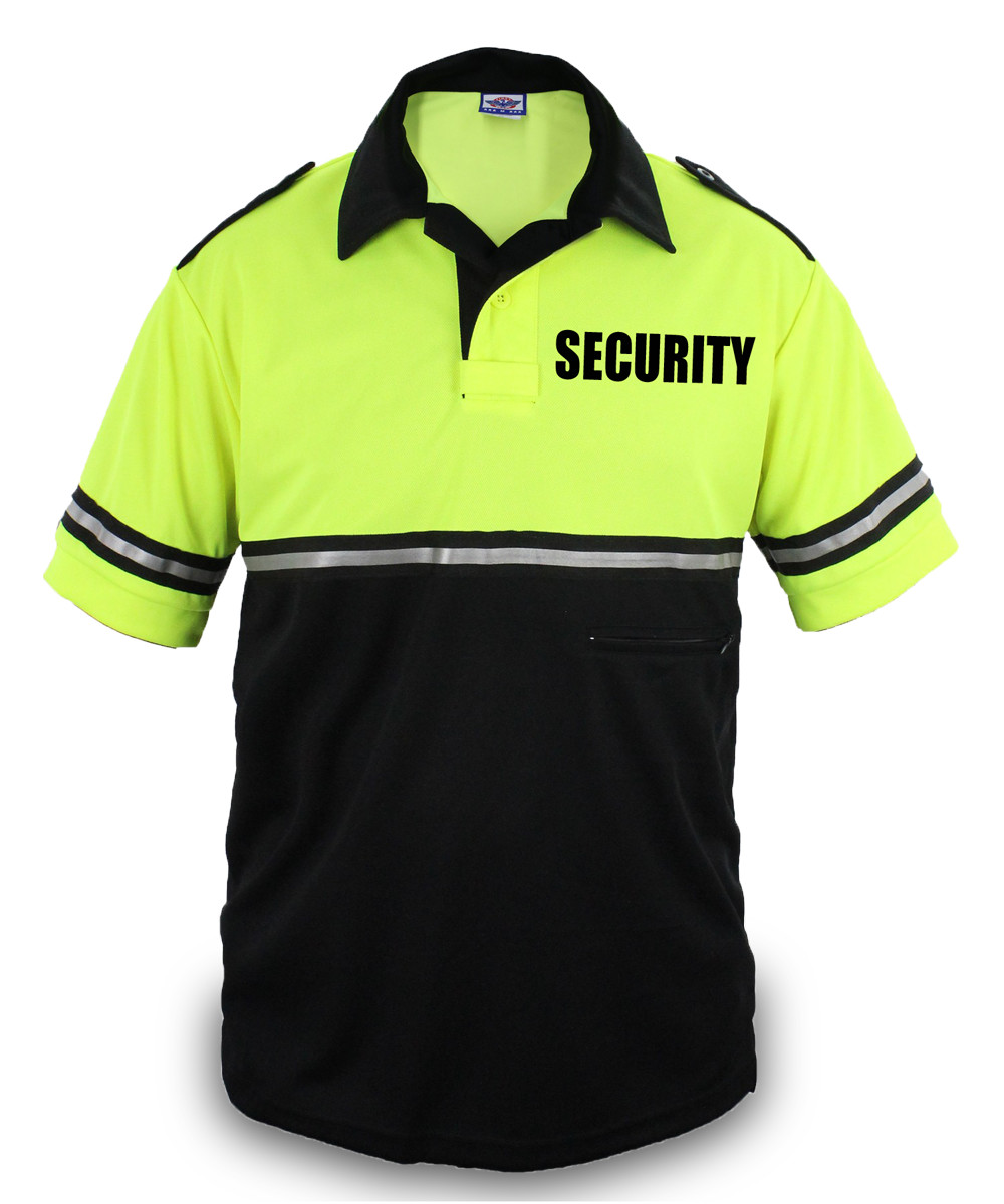 First Class Two Tone Bike Patrol Shirt with Zipper Pocket with Security ID