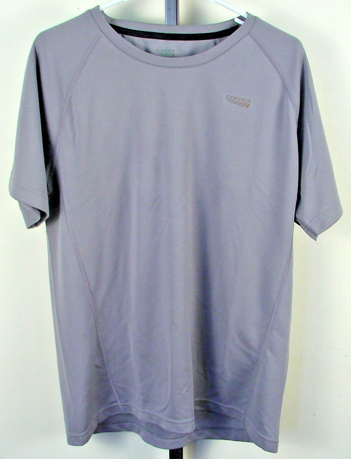 Copper Fit Compression Gray T Shirt Men’s Size L