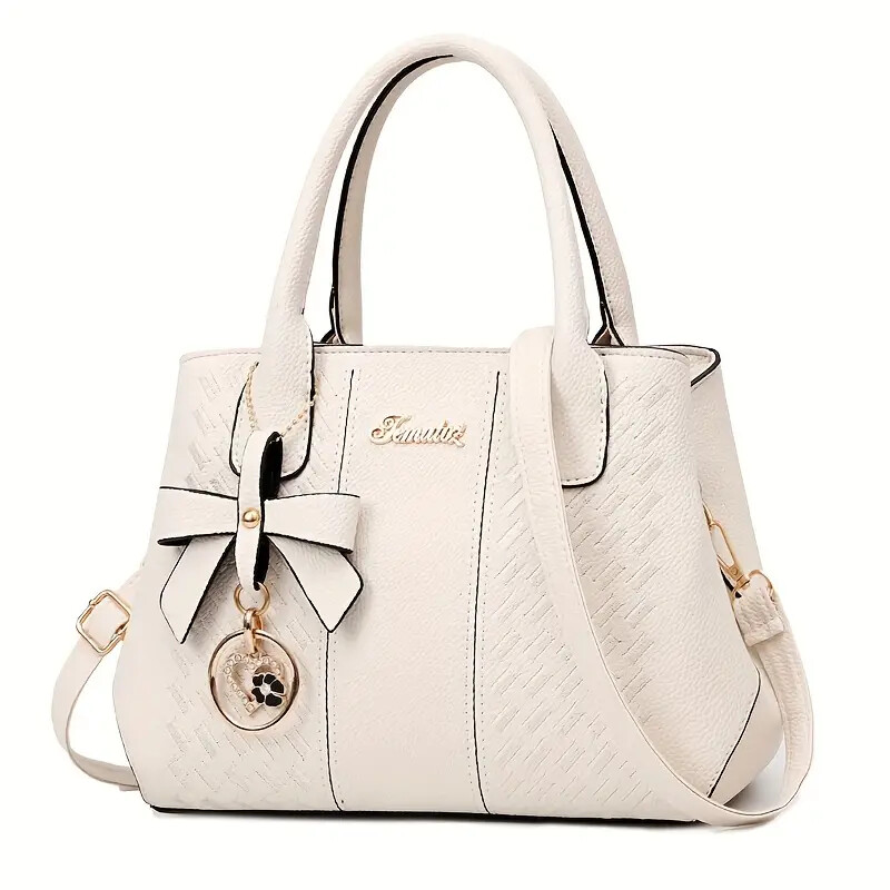 Fashion Embroidery Handbag Elegant Top Handle Satchel Purse Womens Crossbody