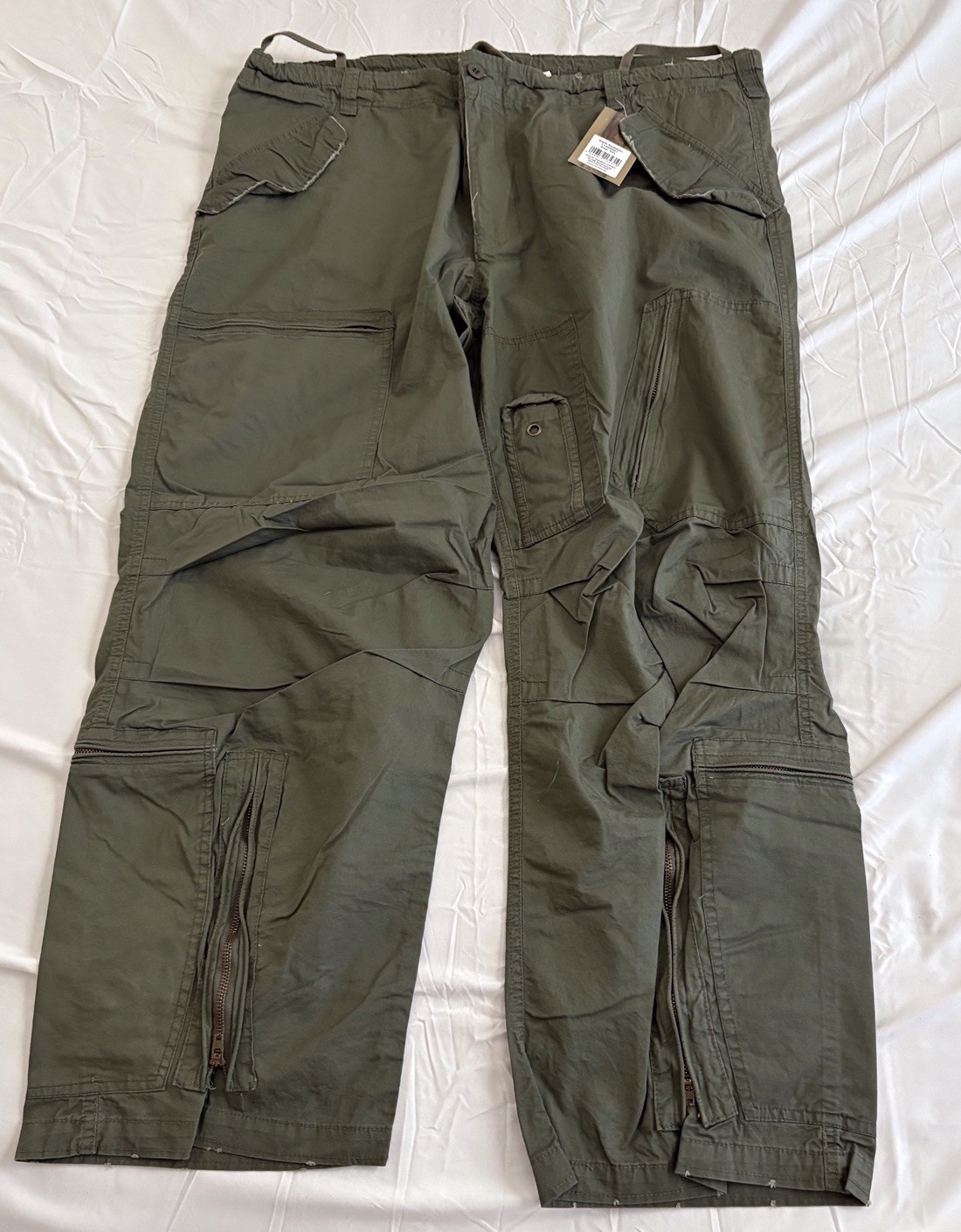 Military Mil-Tec Multi Pocket Tactic Cargo Pants OD Green 2XL 11502001 NWT Army