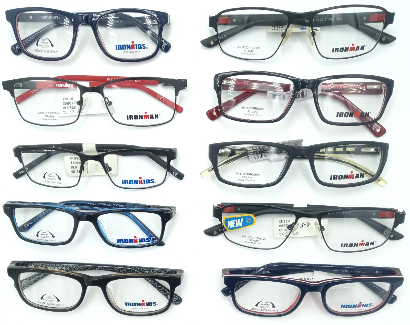 IronMan Glasses Iron Kids CHOOSE SIZE/COLOR/MODEL/FRAME Iron Man Eyeglass Frames