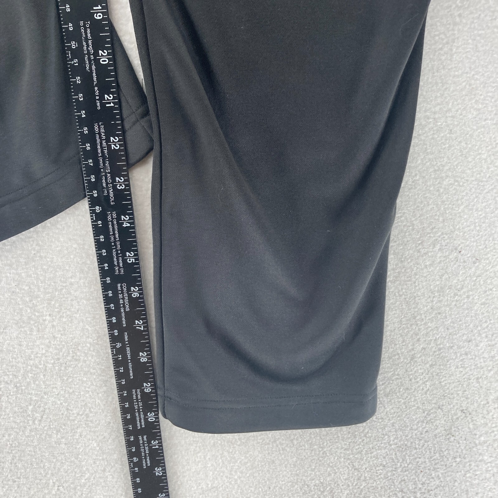 Reebok Tremont Pants Mens Small Slim Fit Straight Leg Black Zip Pocket Travel