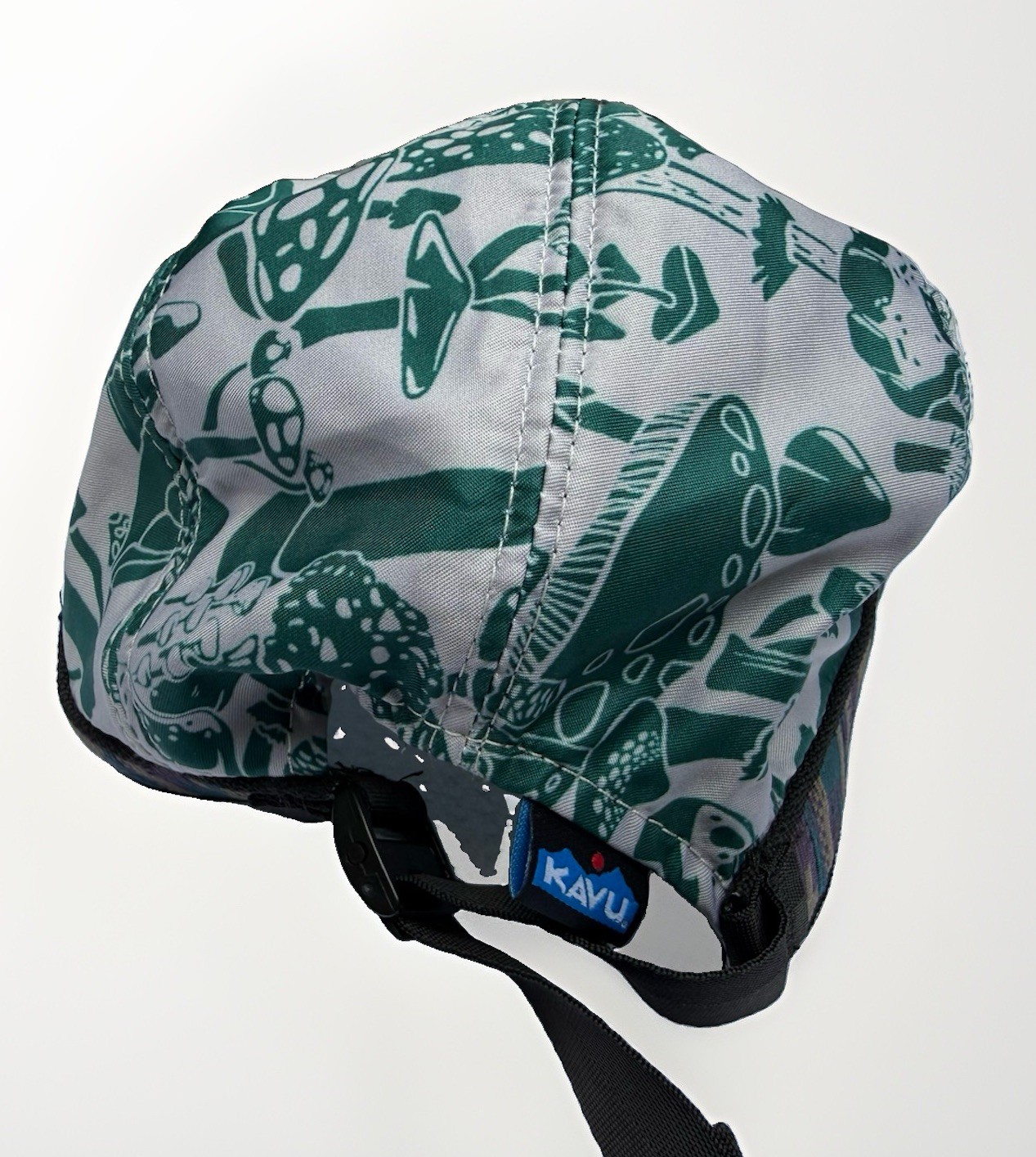KAVU Synthetic Strapcap Baseball cap Hat Green Mushroom Troop Adjustable Small