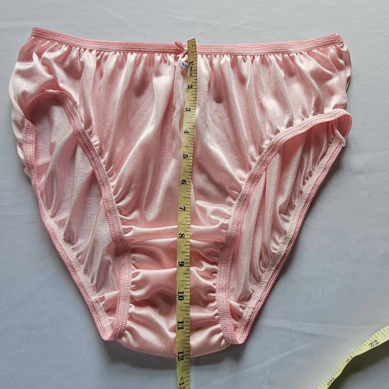 6pc Plus Underwear Mid-Waist Panties Women Mens Briefs Nylon Silky Soft 2XL/Mix