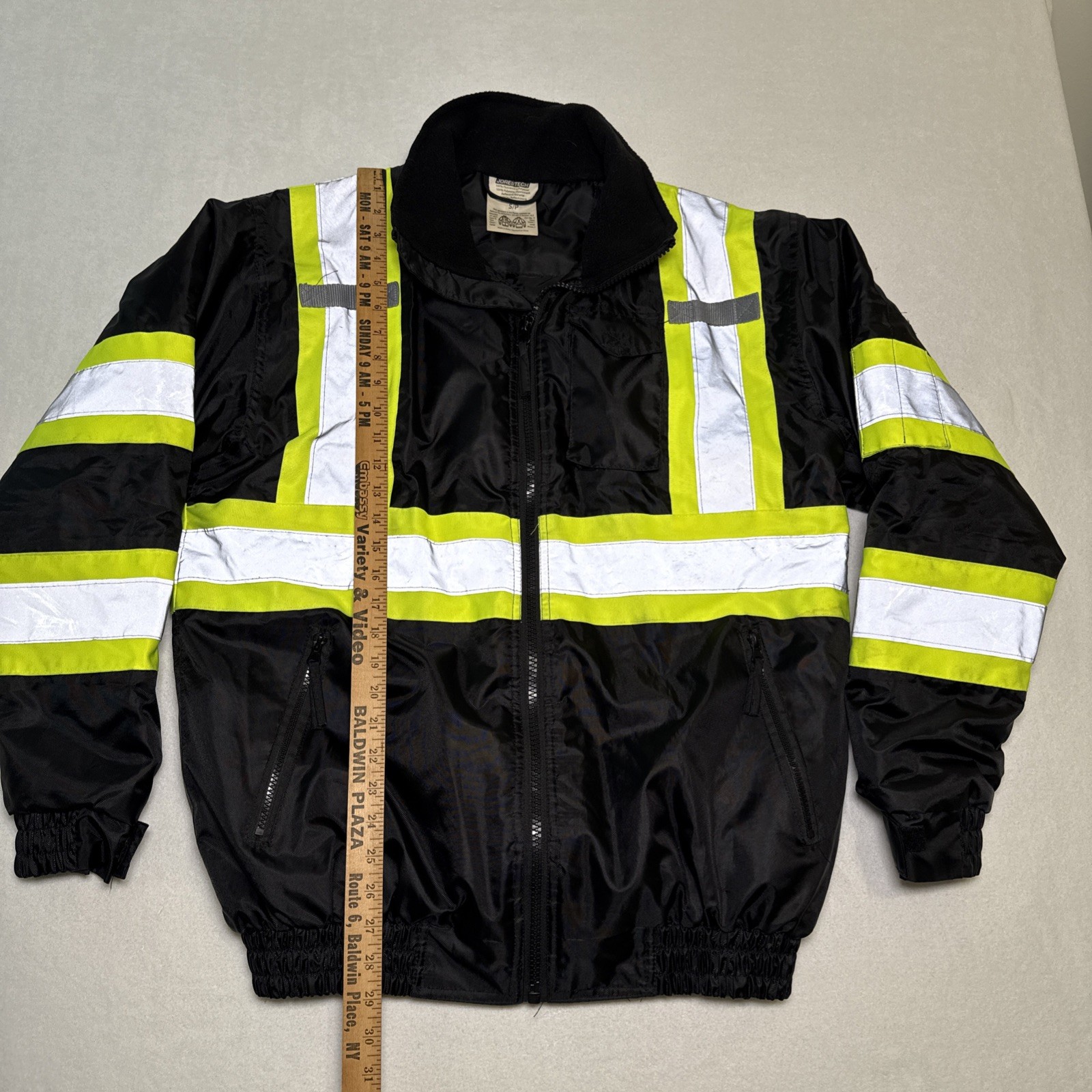 Hi-Vis Insulated Safety Bomber X Back Reflective Jacket ROAD WORK JORESTECH Sz S