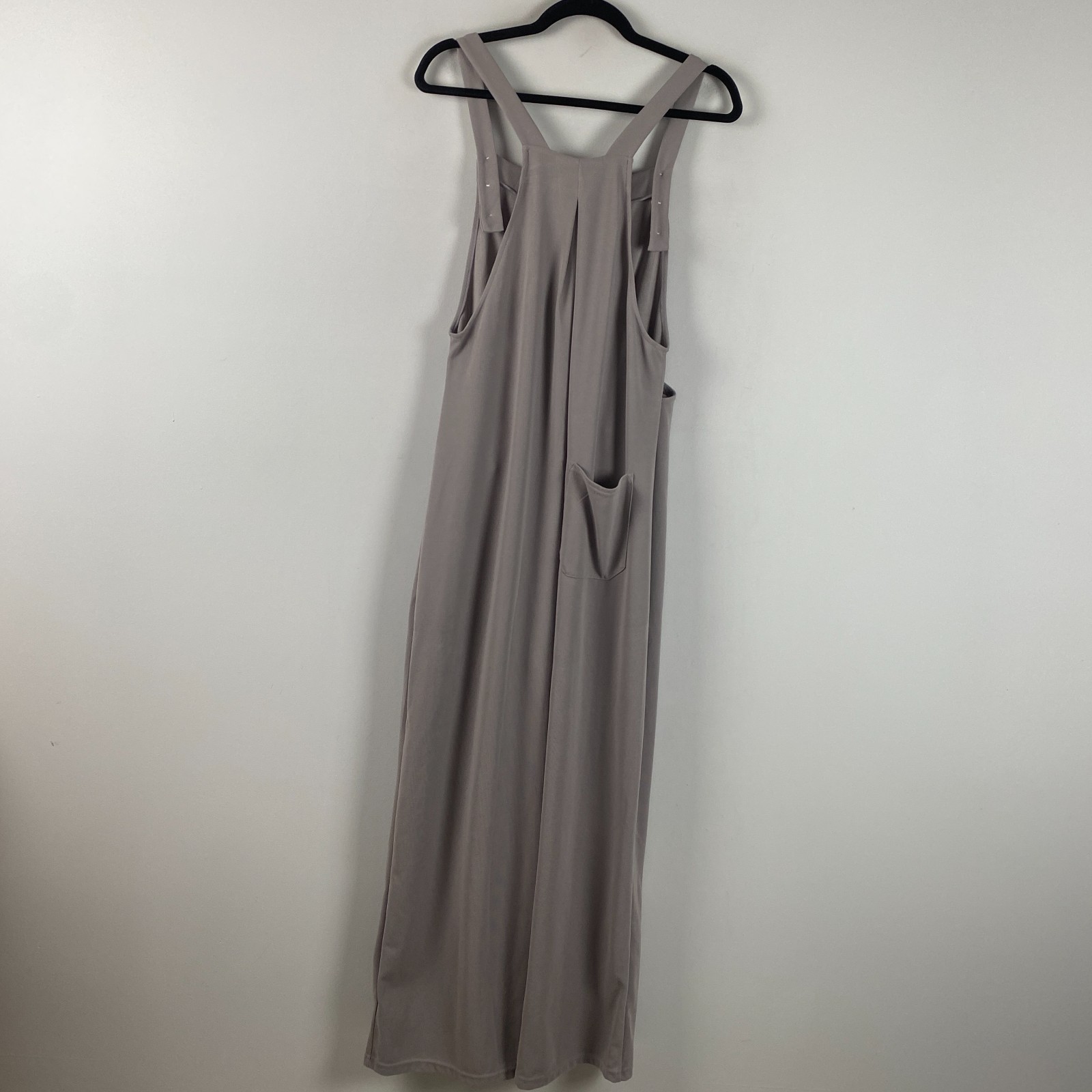 Halara Pockets Waffle Casual Overalls Size Medium Gray Pockets Wide Leg