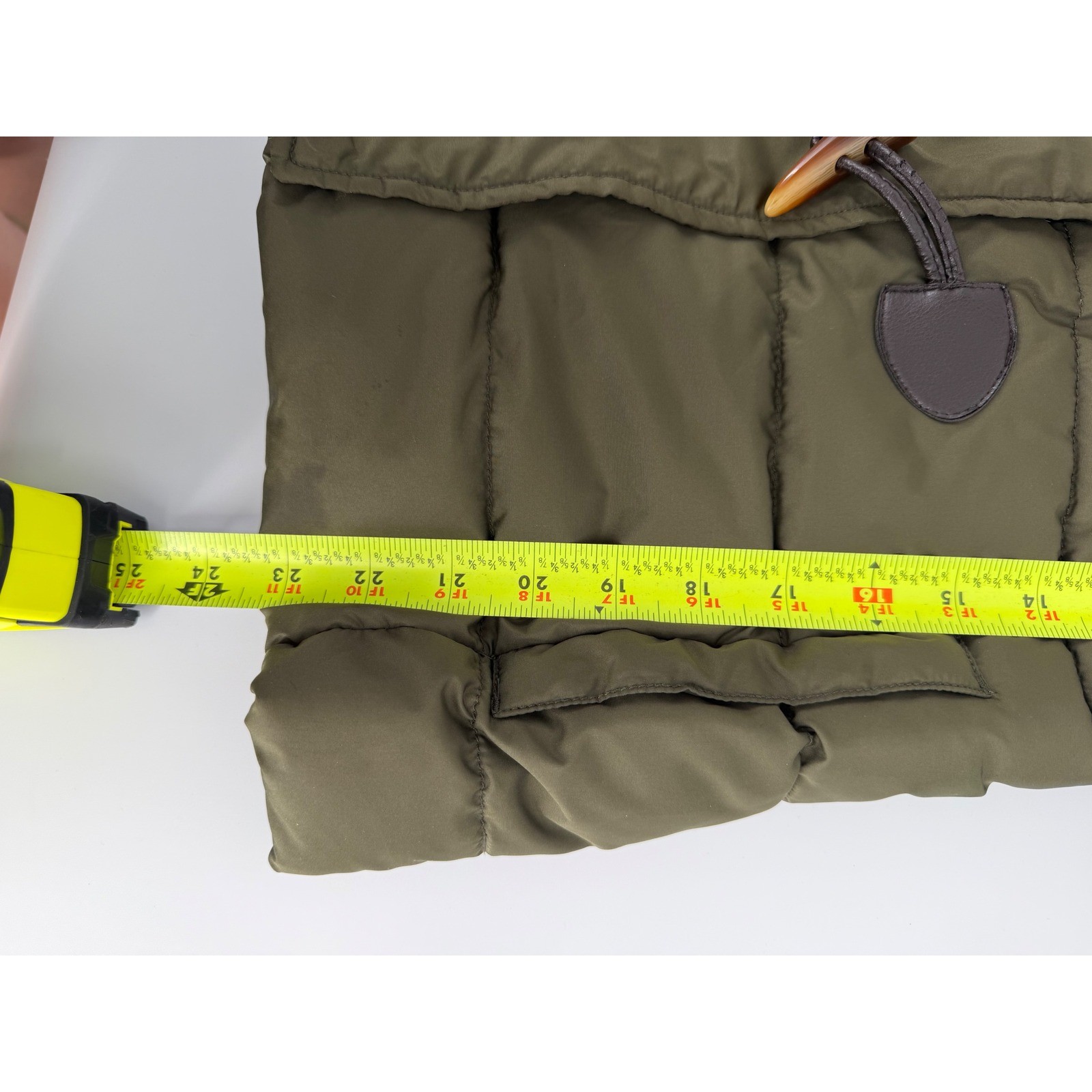 Aeropostale Olive Green Toggle Puffer Jacket Hooded Duffle Coat 8623AF13