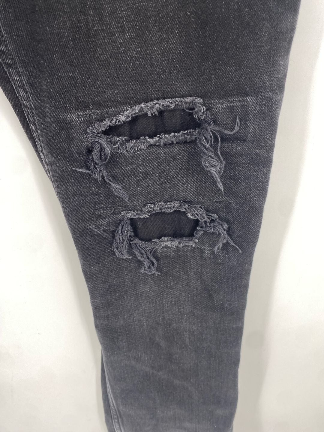 Ksubi Chitch Boneyard Black Distressed Slim Jeans Size 33 inseam is 31”