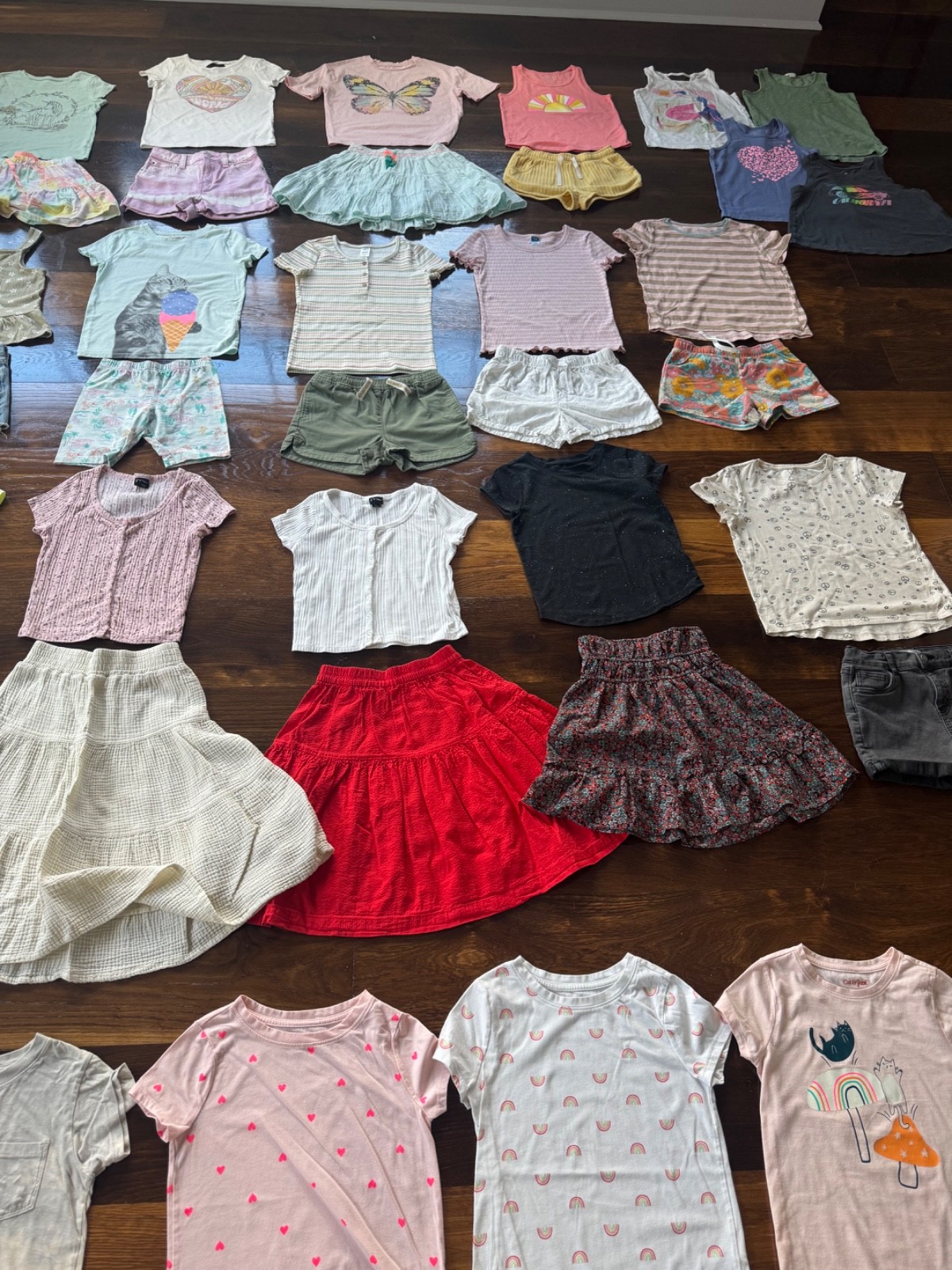 37 Piece Girls Size 7/8 (M) Gap, Crewcuts & Carters Summer Clothes Lot
