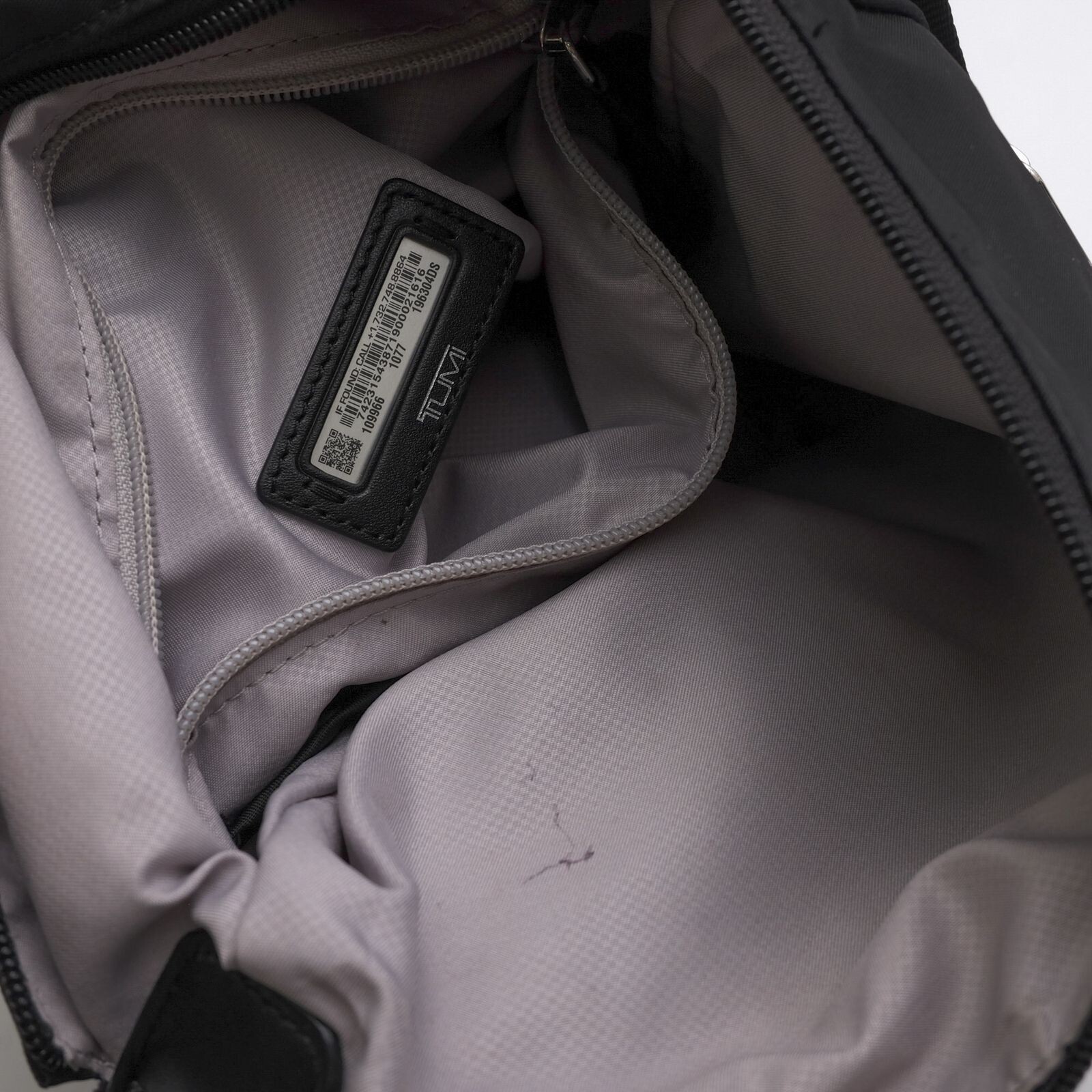 TUMI Voyageur Canton Crossbody Black Nylon Leather Shoulder Bag Authentic
