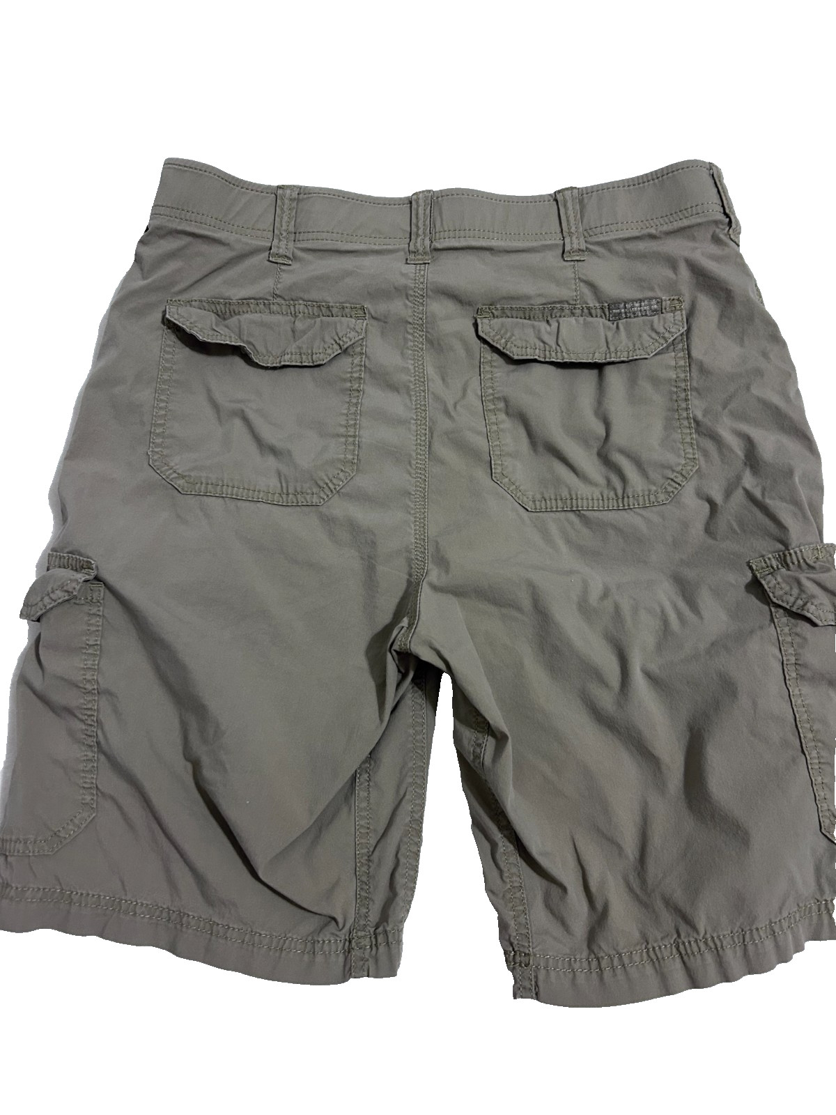 Lee Extreme Motion Mens Khaki Brown Cargo Shorts Size 34