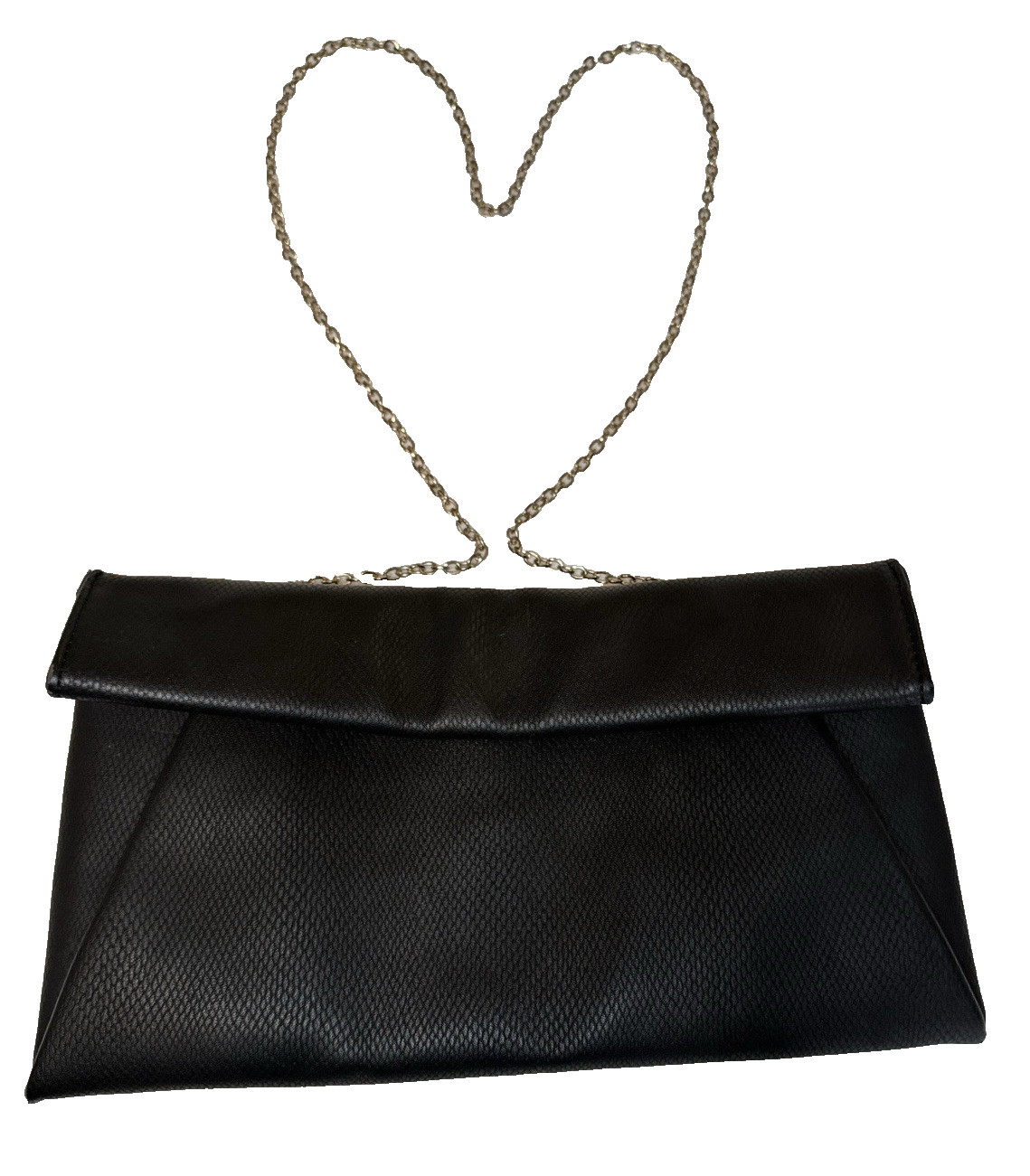 Urban Expressions Vegan Leather Envelope Clutch-Crossbody Gold Chain