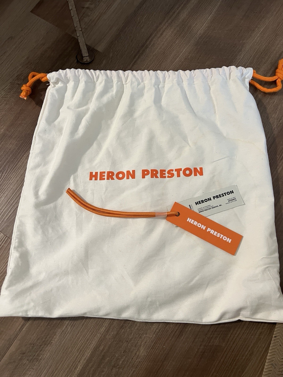 Off-White X Heron Preston “Collaboration” PVC Handle Handbag
