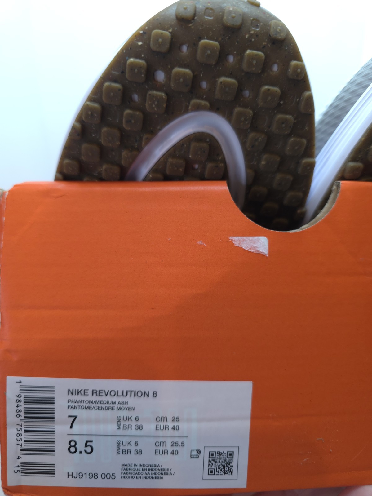 Nike REVOLUTION 8 phantom/medium ash 7M/8.5W HJ9198005.